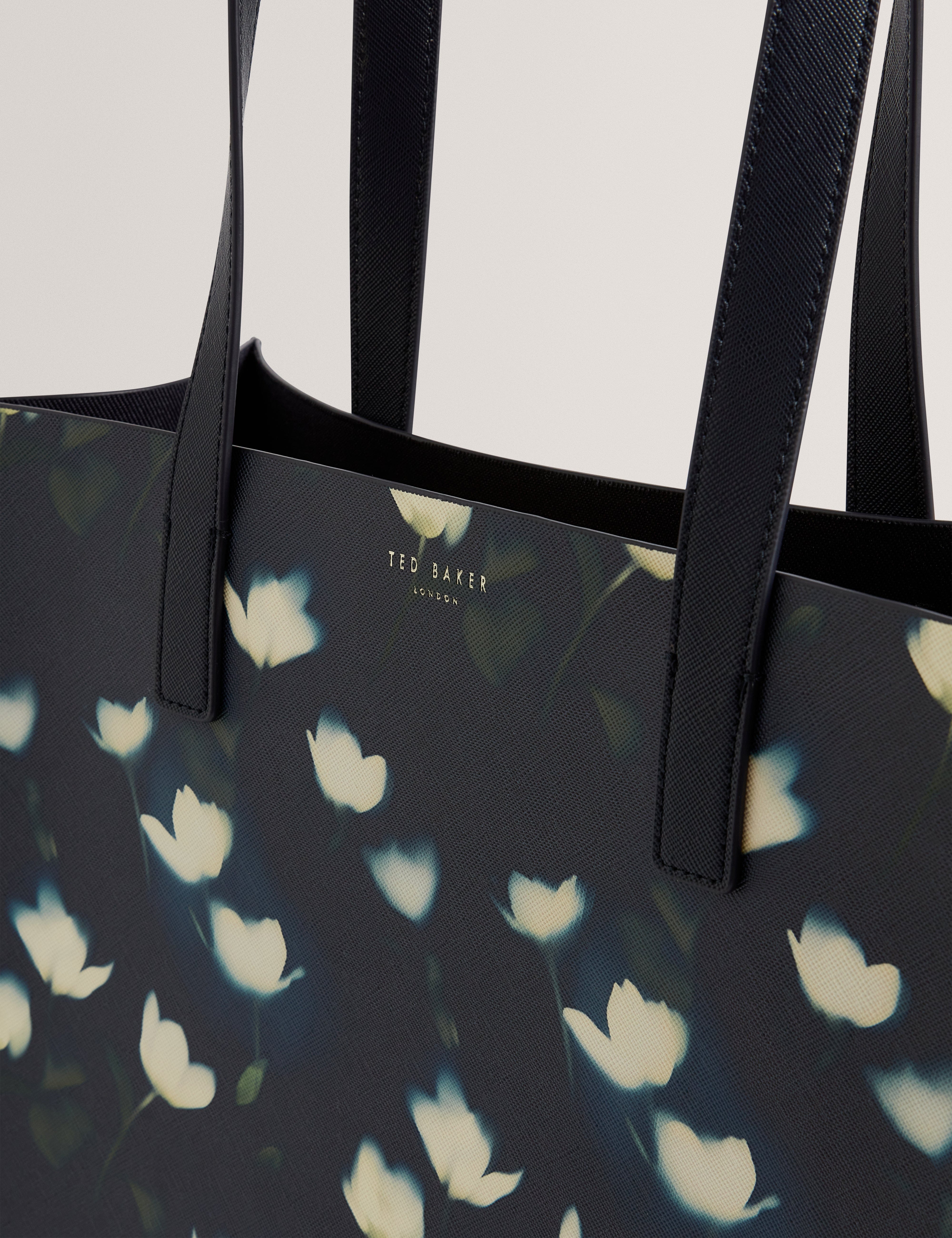 Ted Baker Tuulcon Large Tulip Printed Icon Bag Navy