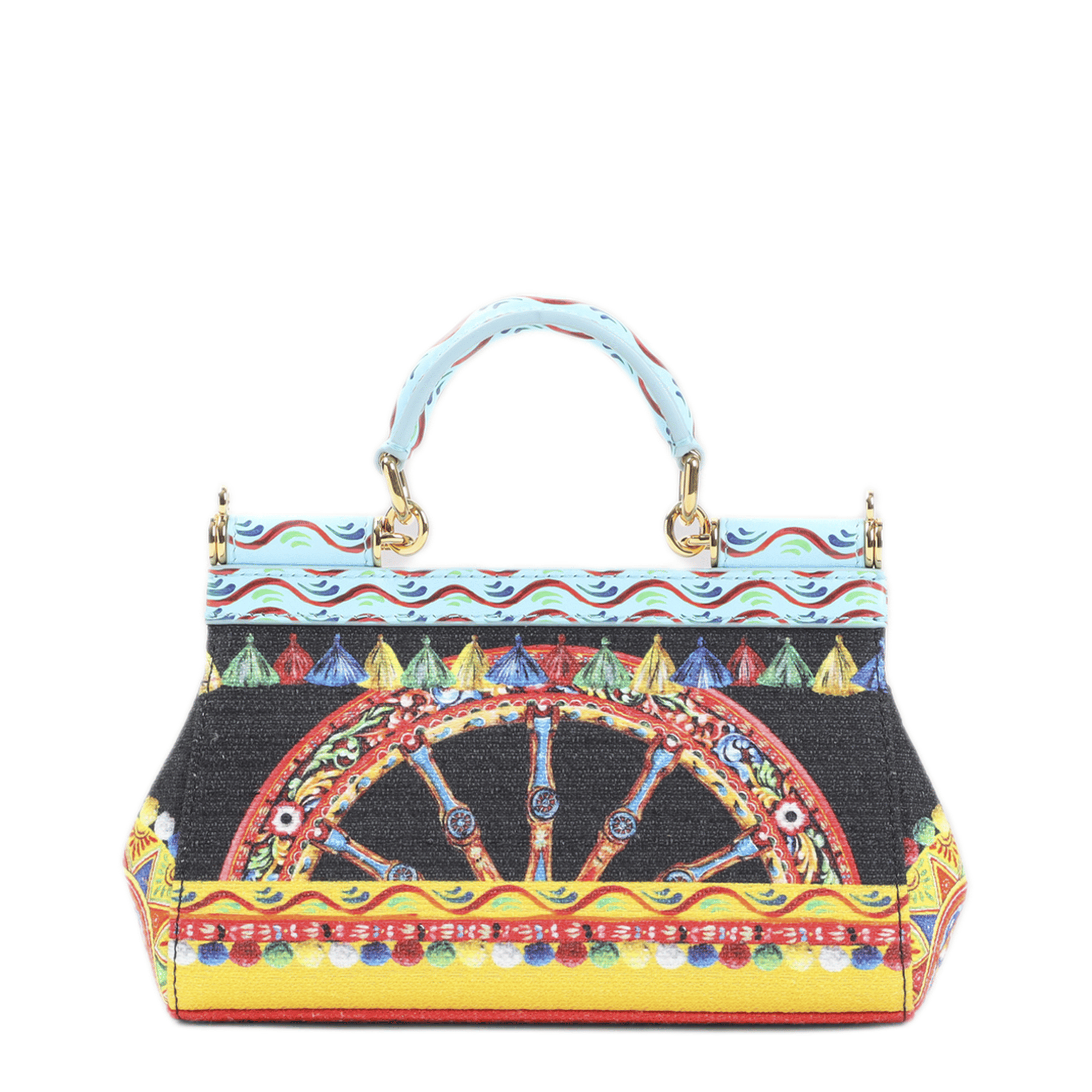 Dolce & Gabbana Sicily Small Dauphine Calfskin Shoulder Bag - Multicolor