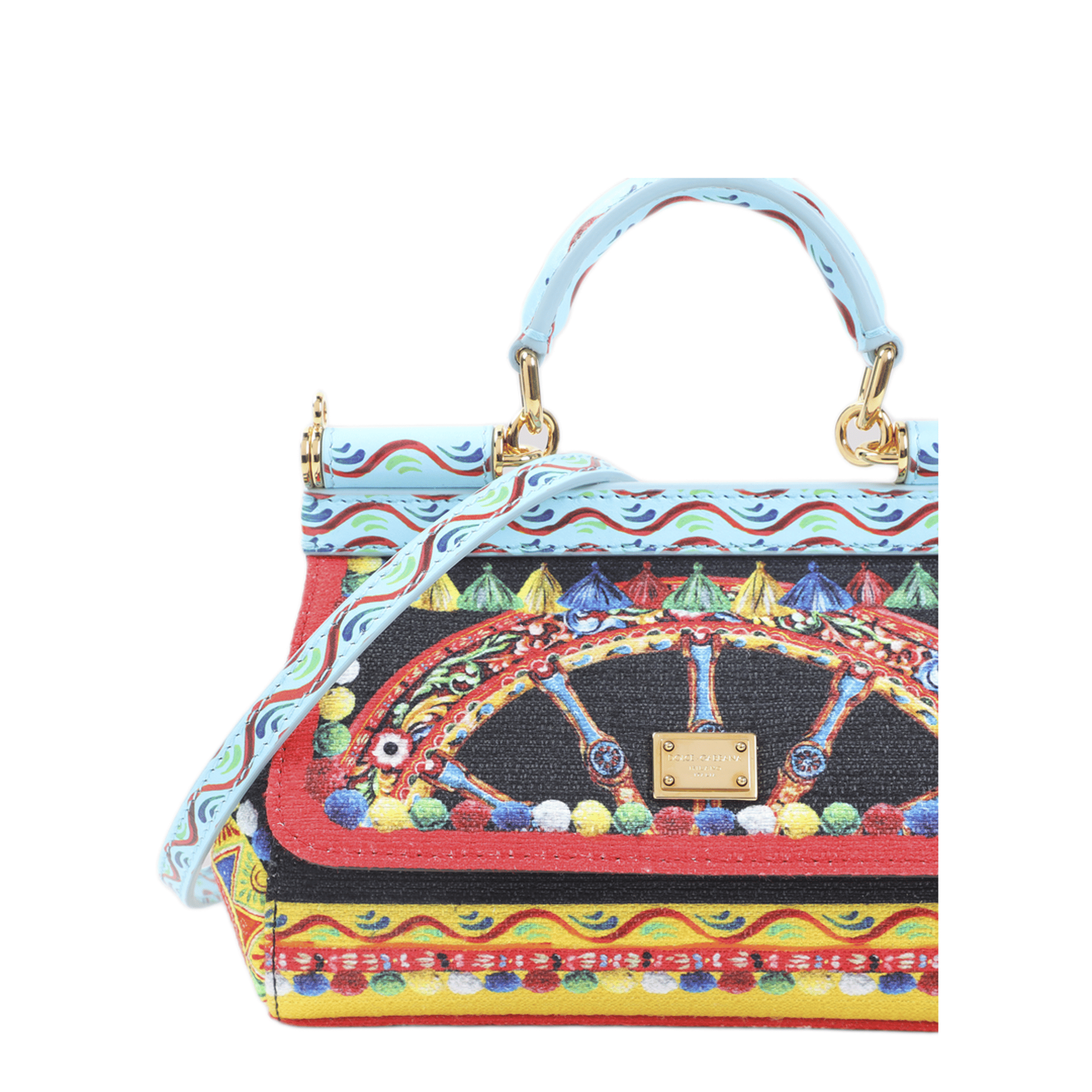 Dolce & Gabbana Sicily Small Dauphine Calfskin Shoulder Bag - Multicolor