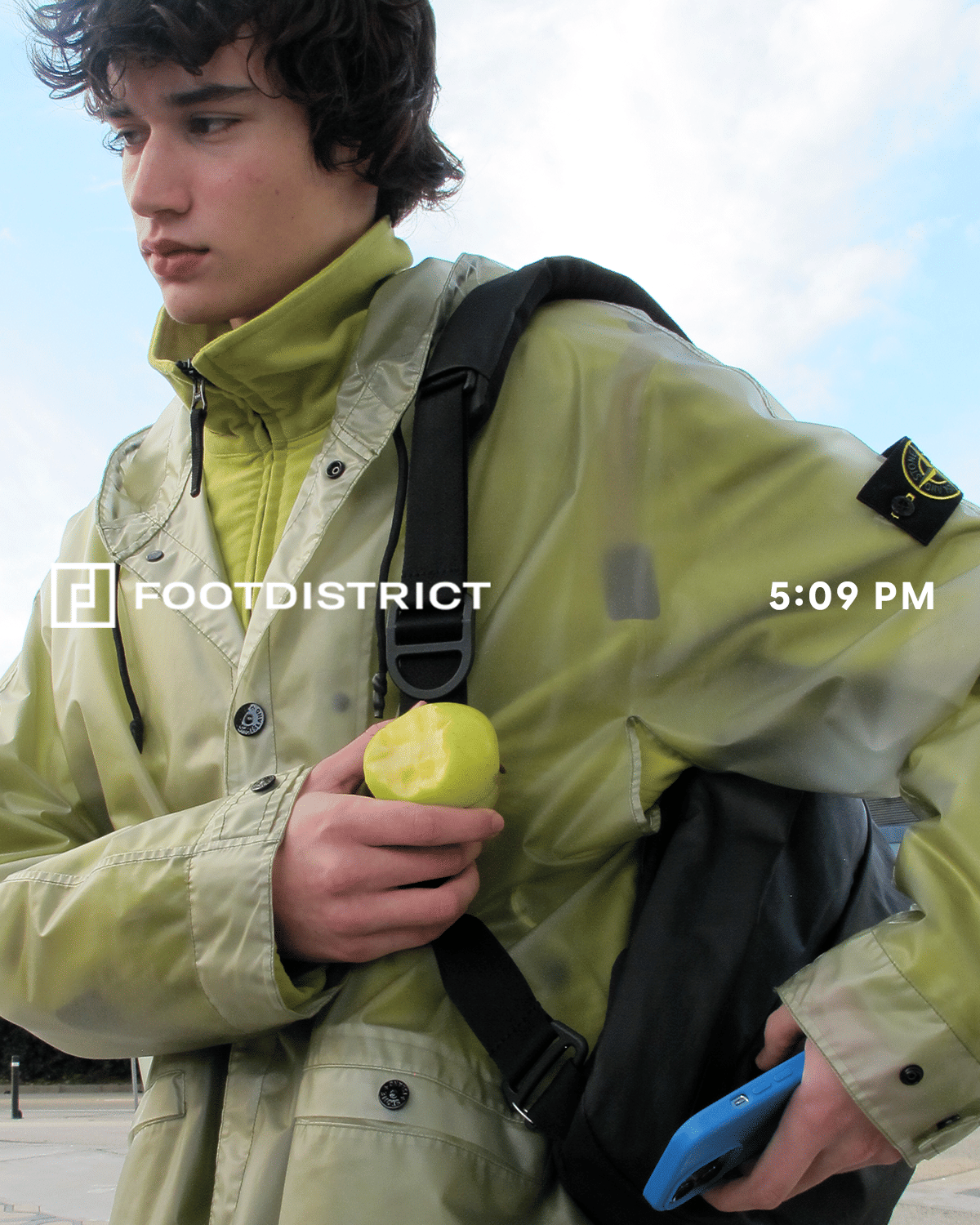 Stone Island Chaqueta impermeable Relaxed Desmontable Stone Island Translucent Cover para hombre