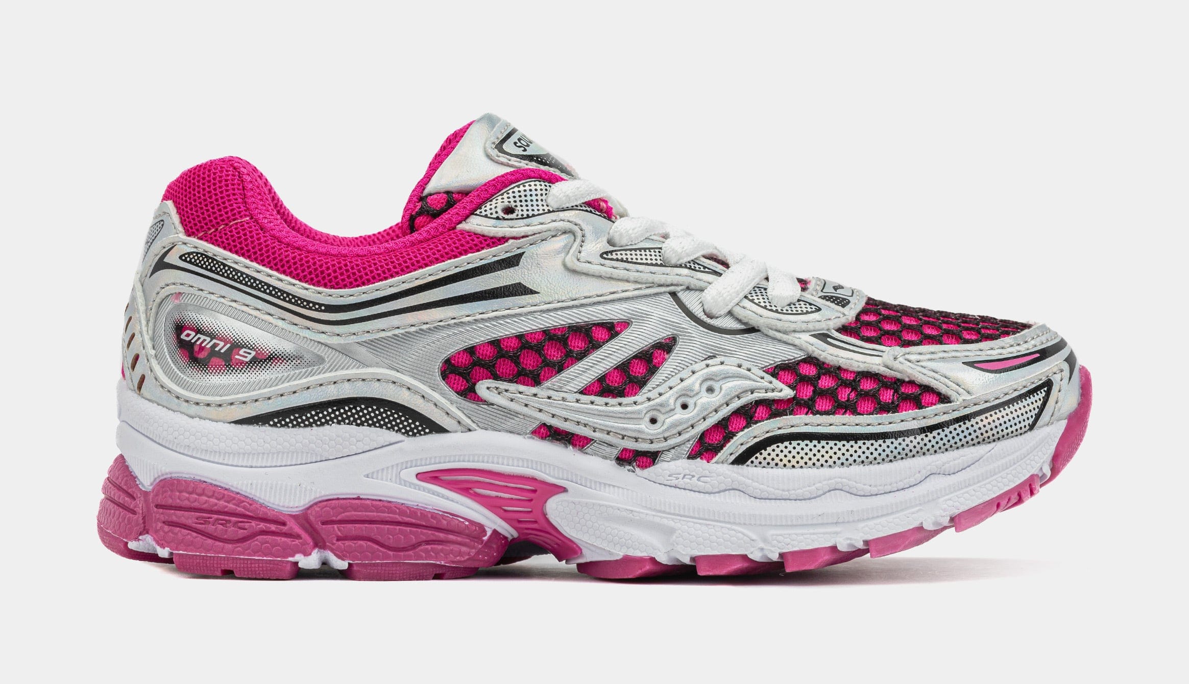 Saucony Omni 9 Preschool Lifestyle Shoes (Fuchsia/Iridescent)