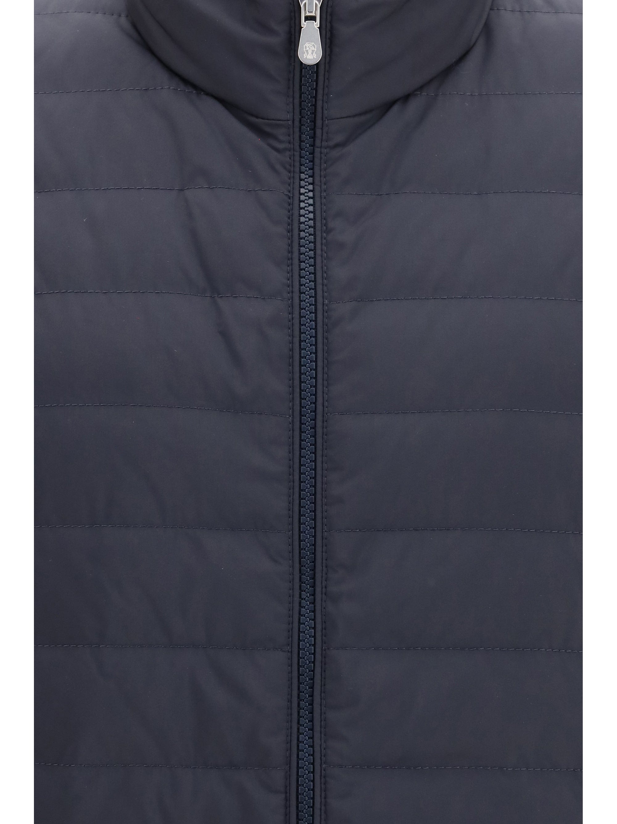 Brunello Cucinelli Padded Gilet — Navy