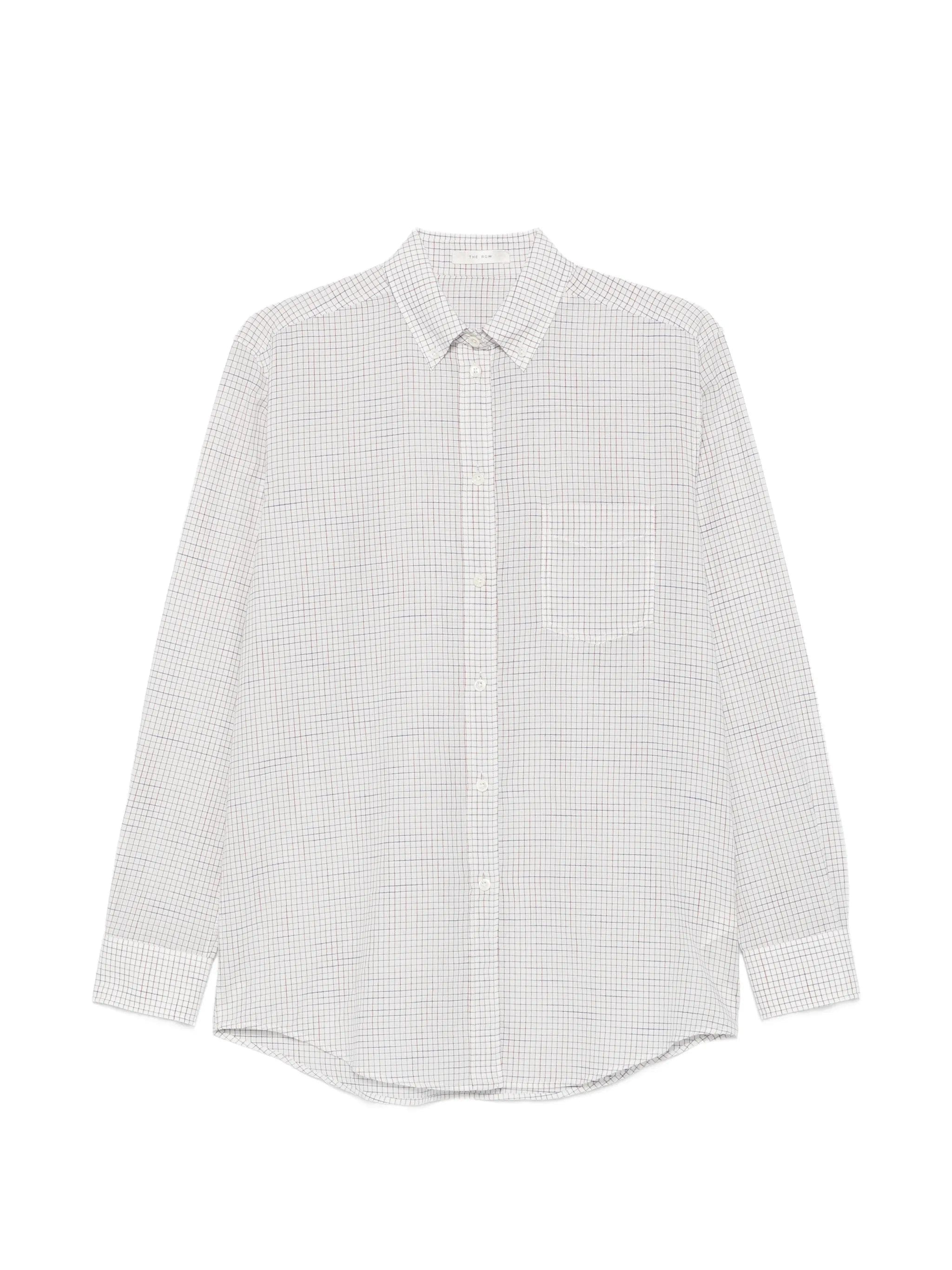 The Row Dalan check - pattern long - sleeve shirt