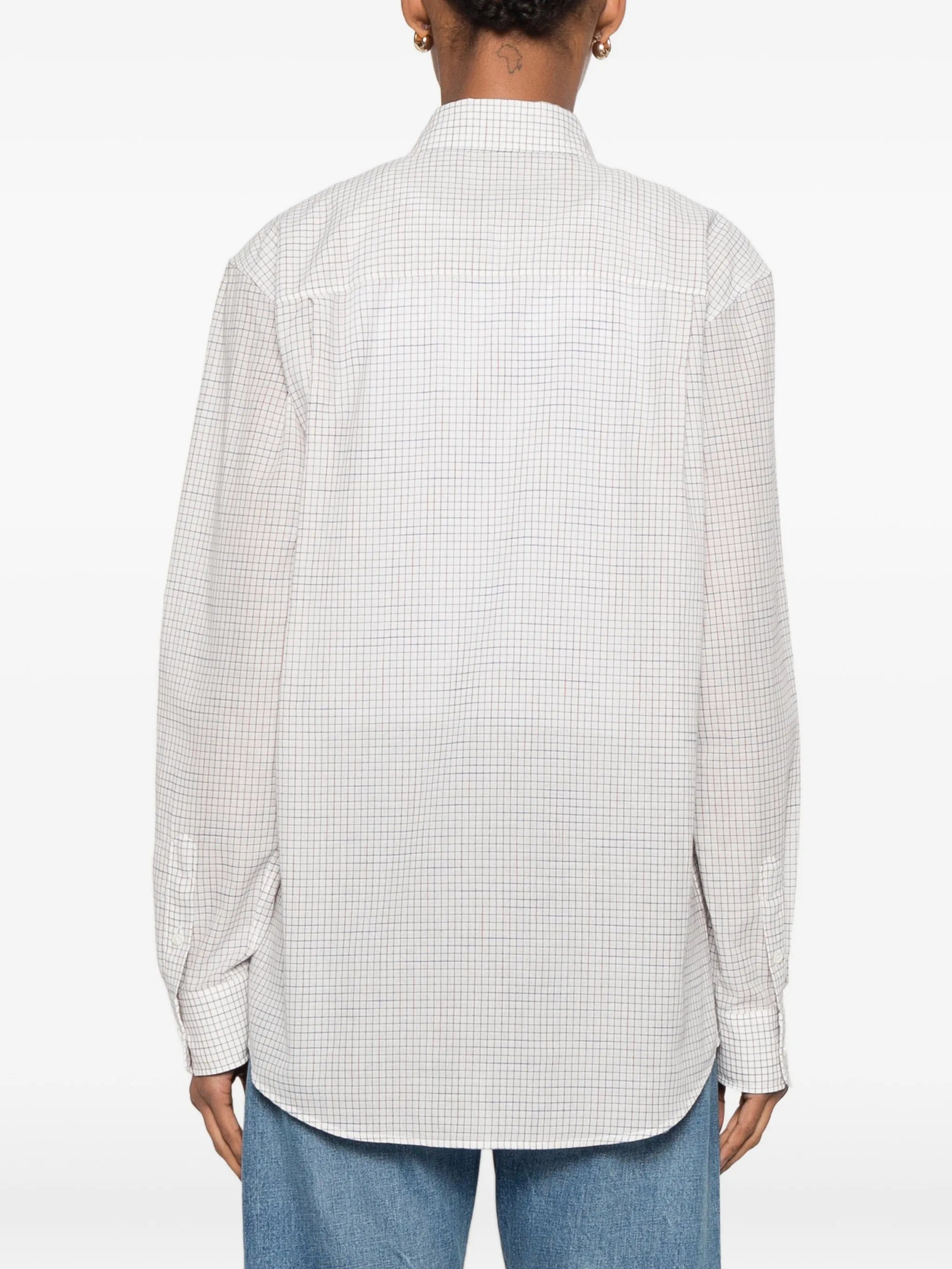 The Row Dalan check - pattern long - sleeve shirt
