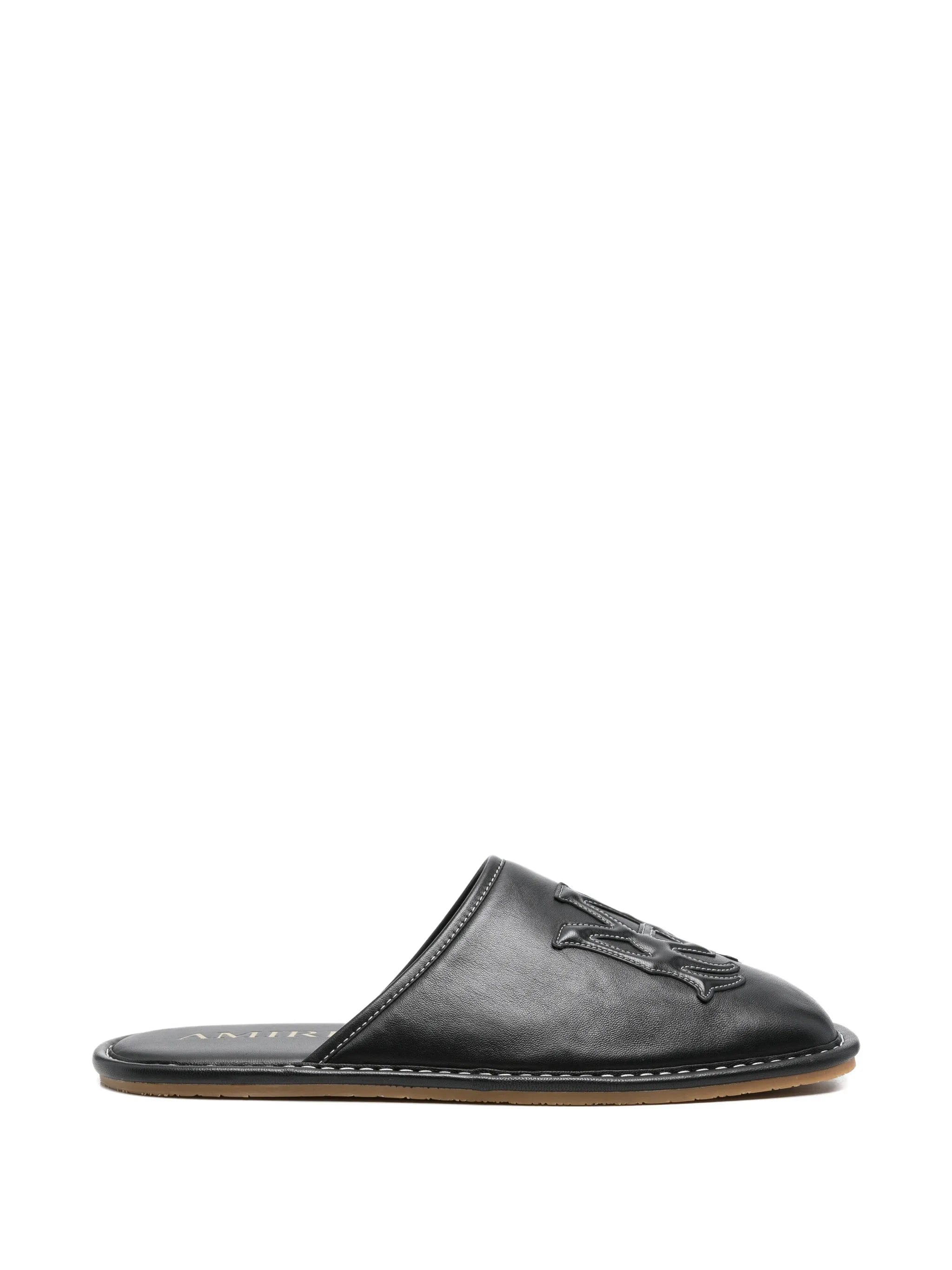 AMIRI Ma appliqué leather slippers