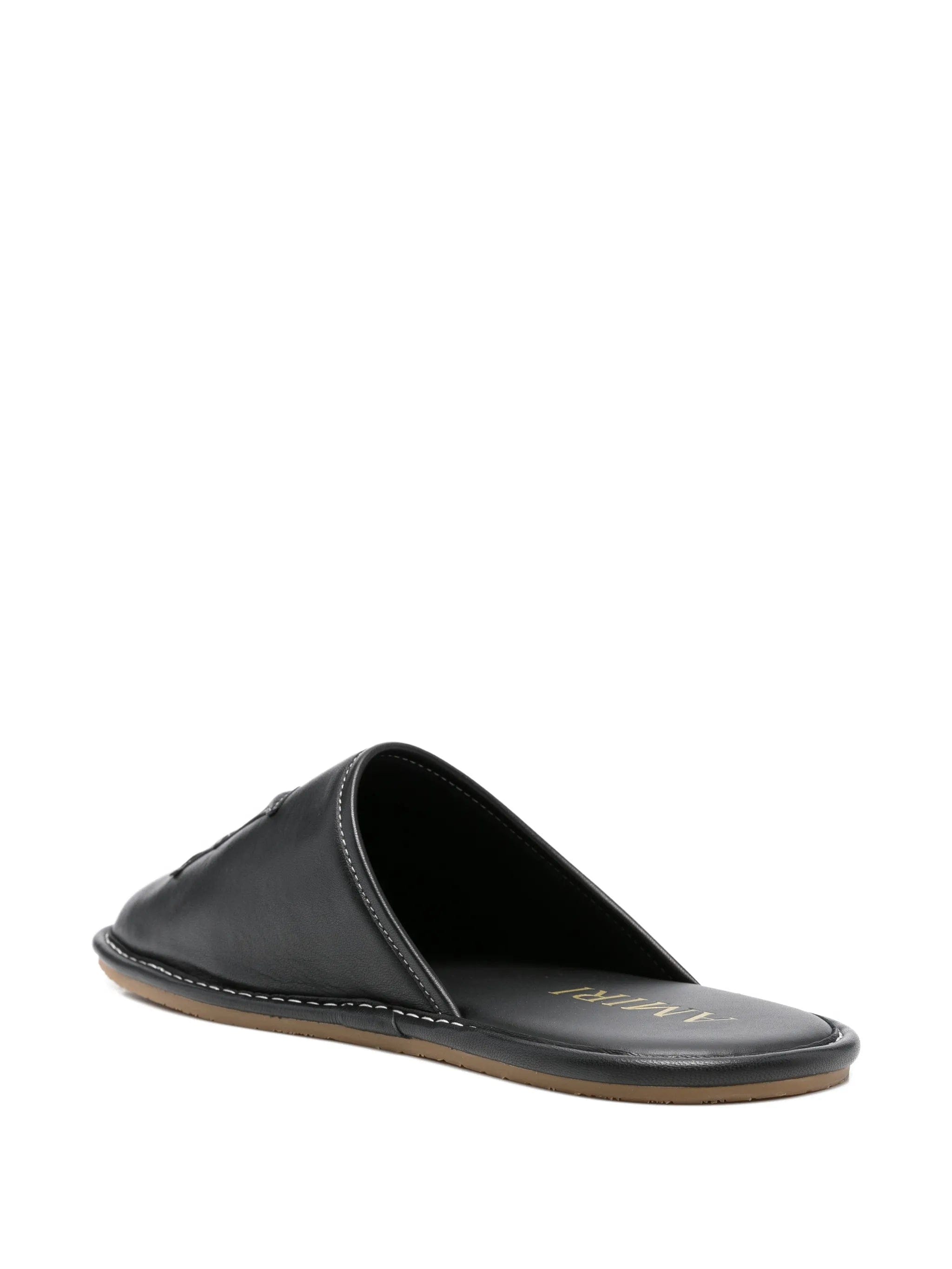 AMIRI Ma appliqué leather slippers
