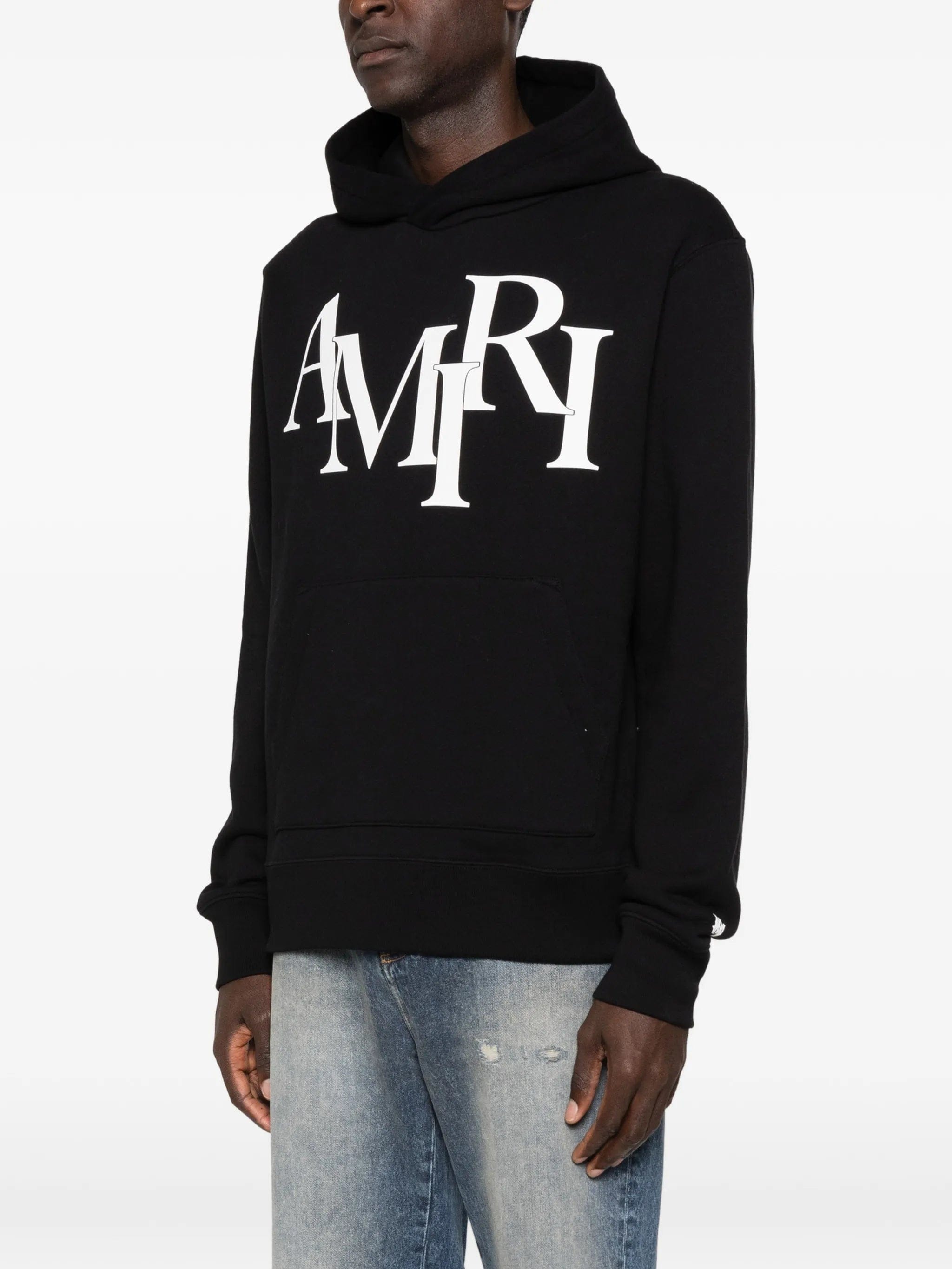 AMIRI staggered - logo long - sleeve hoodie
