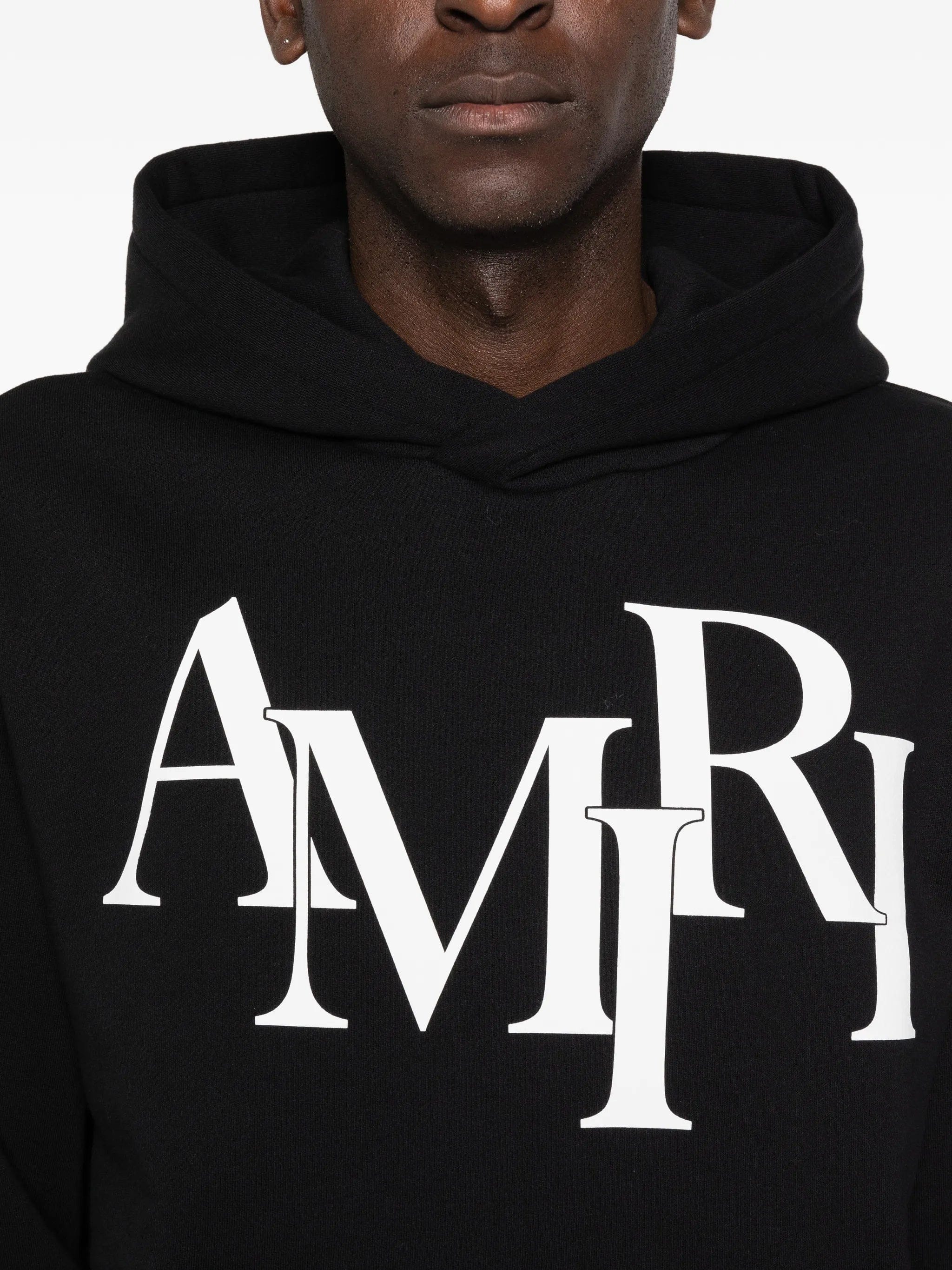 AMIRI staggered - logo long - sleeve hoodie