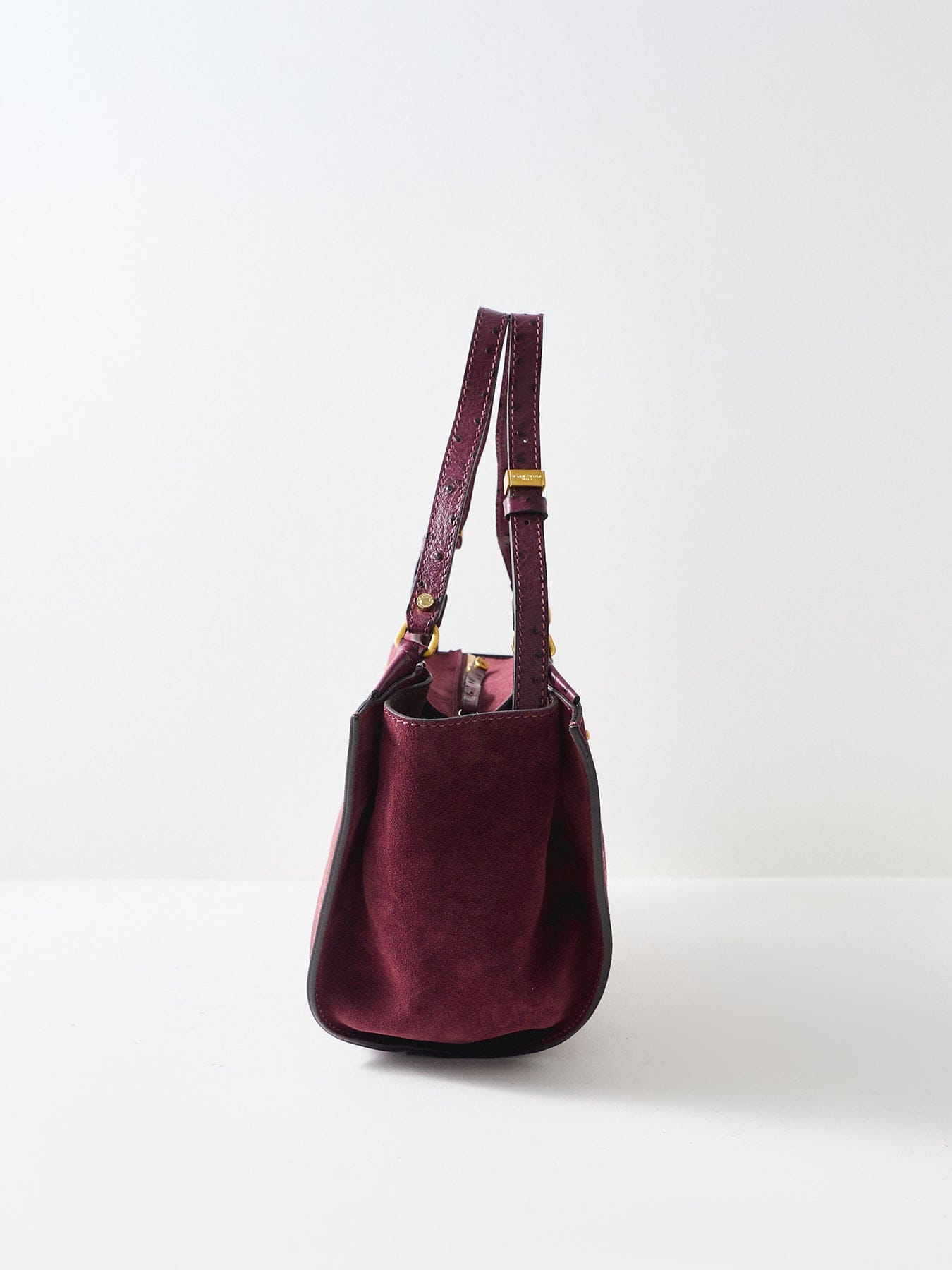 Gianni Chiarini Bloom Suede Tote Bag Brown