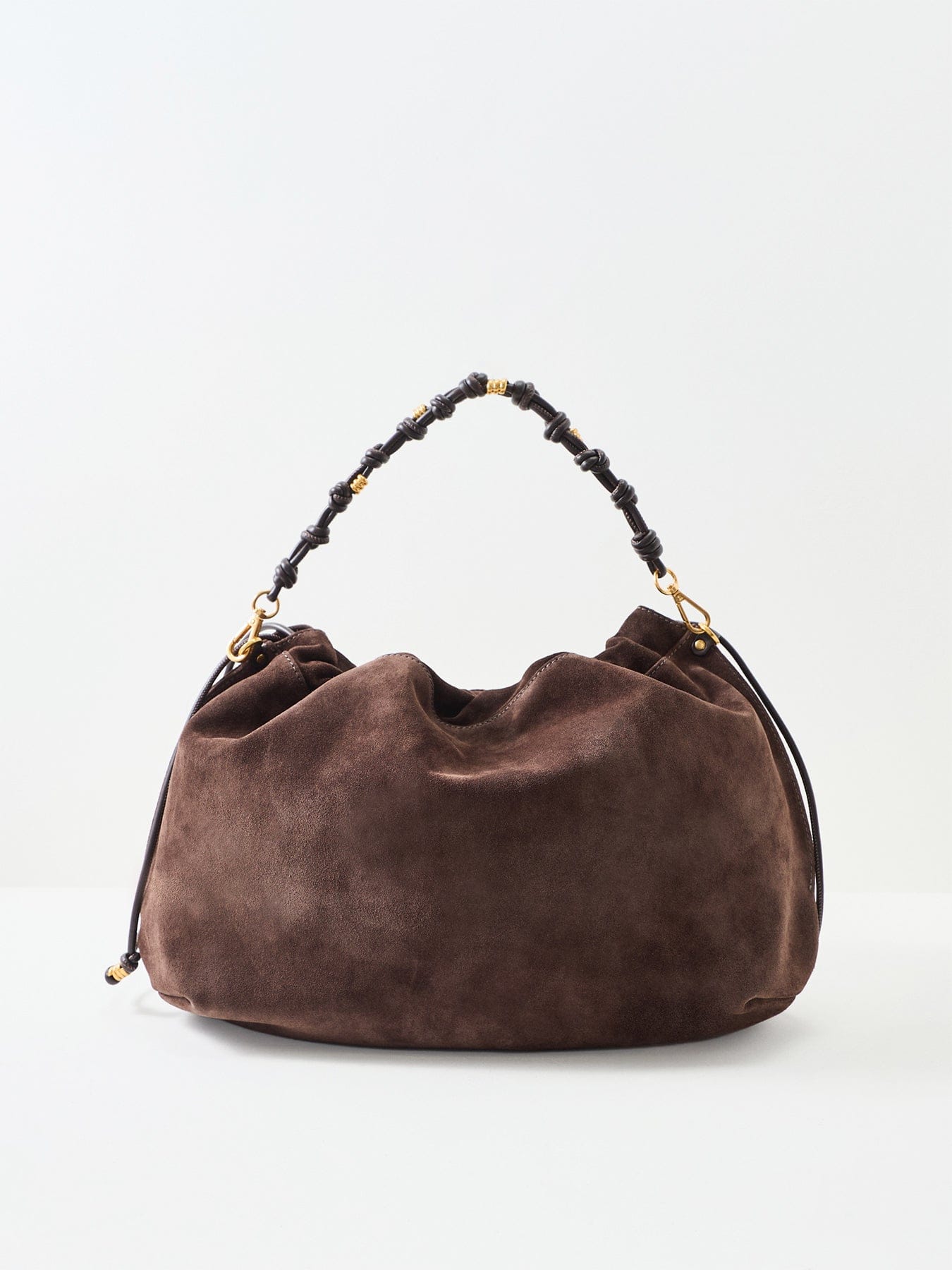 Gianni Chiarini Morgana Suede Tote Bag Brown