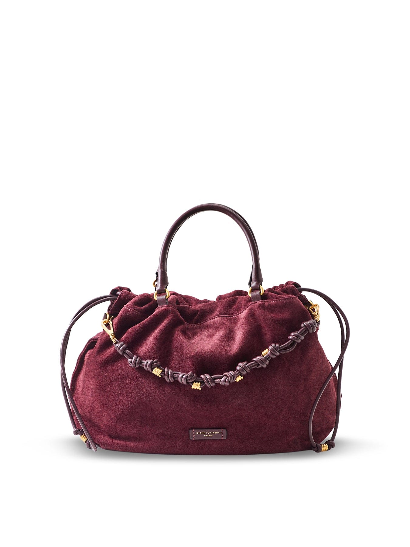 Gianni Chiarini Morgana Large Suede Tote Bag Amarone