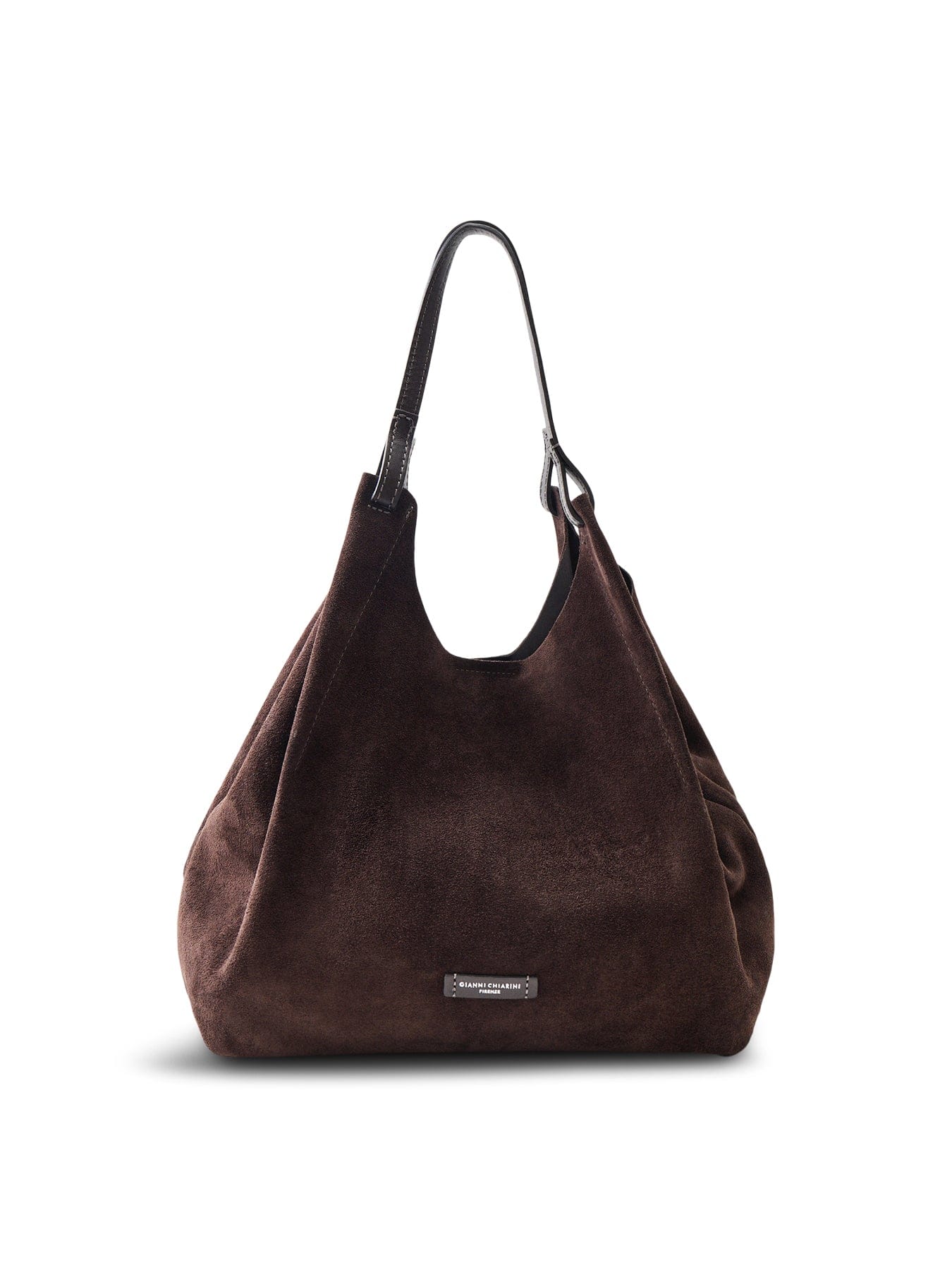 Gianni Chiarini Dua Suede Moka Tote Bag Brown