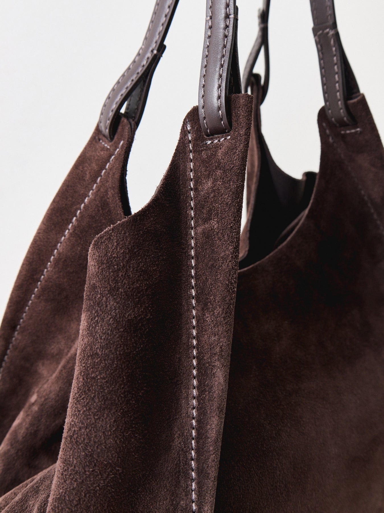 Gianni Chiarini Dua Suede Moka Tote Bag Brown