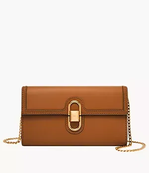 Fossil Avondale Leather Wallet Crossbody Bag
