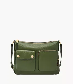 Fossil Maysen Leather Cargo Crossbody Bag