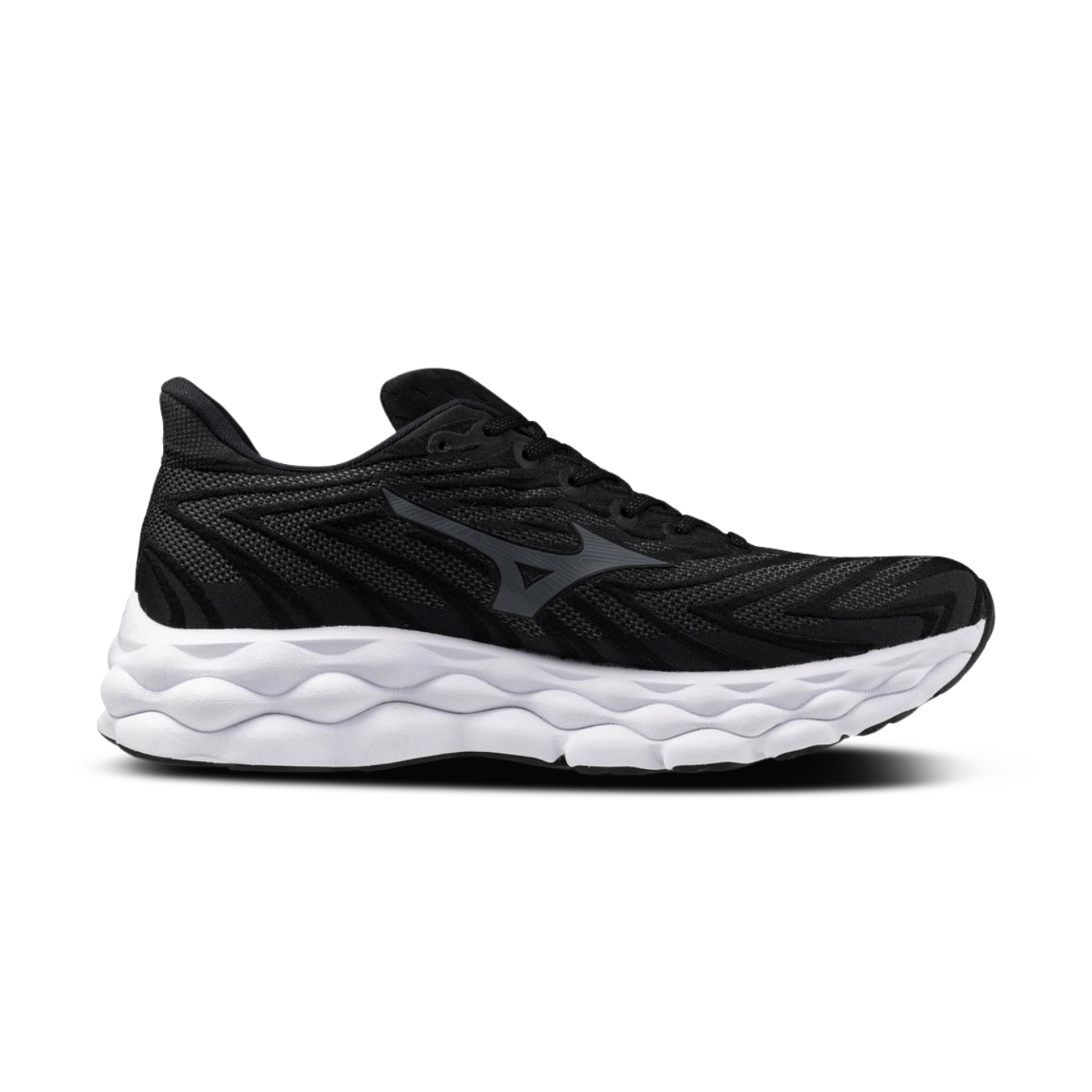 Mizuno Wave Sky 8 Running Shoe Black - Metallic Grey