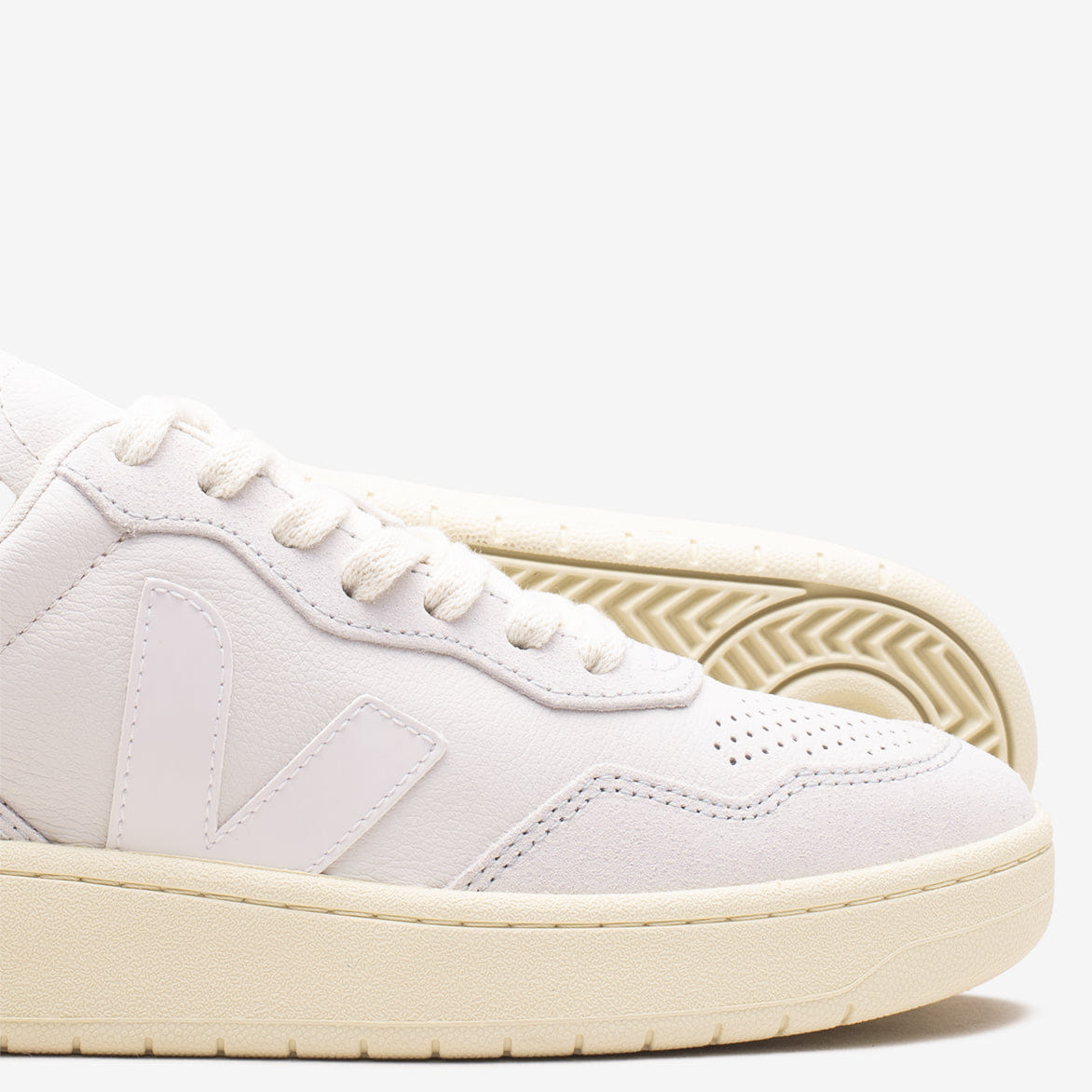 VEJA WMNS V - 90 O.T. LEATHER - GRAVEL / WHITE