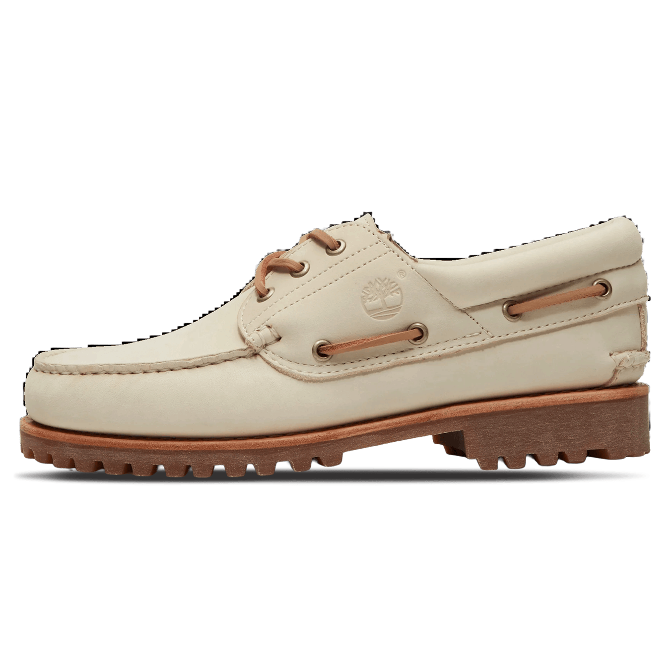 Timberland 3 Eye Lug Boat Shoe Light Beige Nubuck