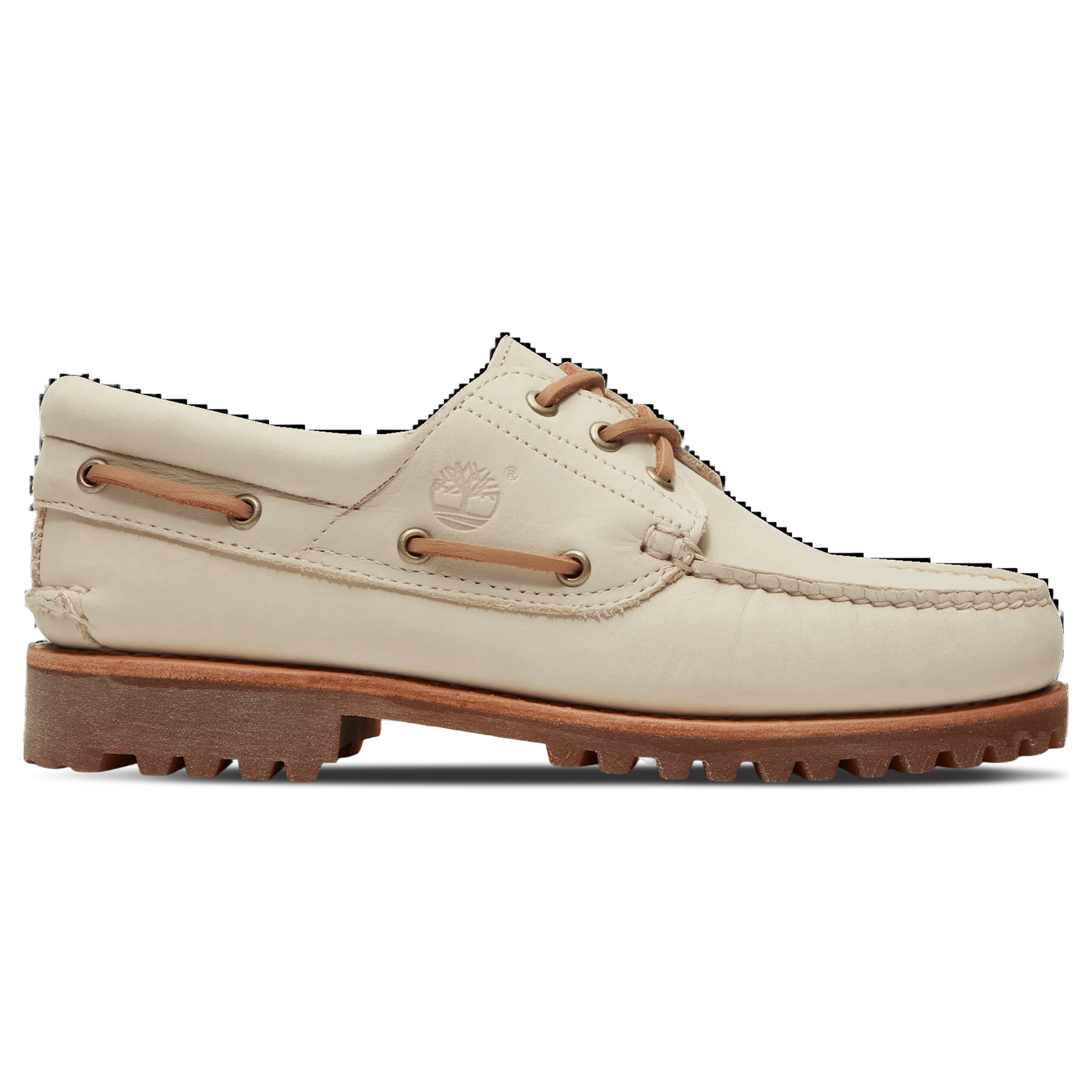 Timberland 3 Eye Lug Boat Shoe Light Beige Nubuck