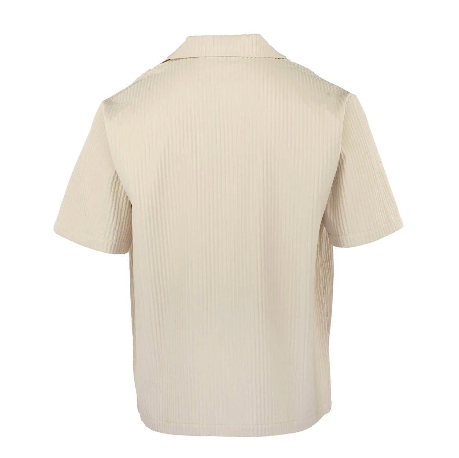 Off-White Pleated Satin Shirt - Off White