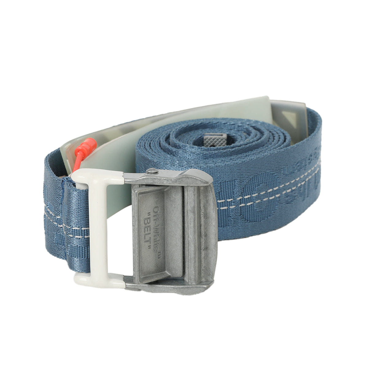 Off White Classic Industrial Blue Belt/Size - Small