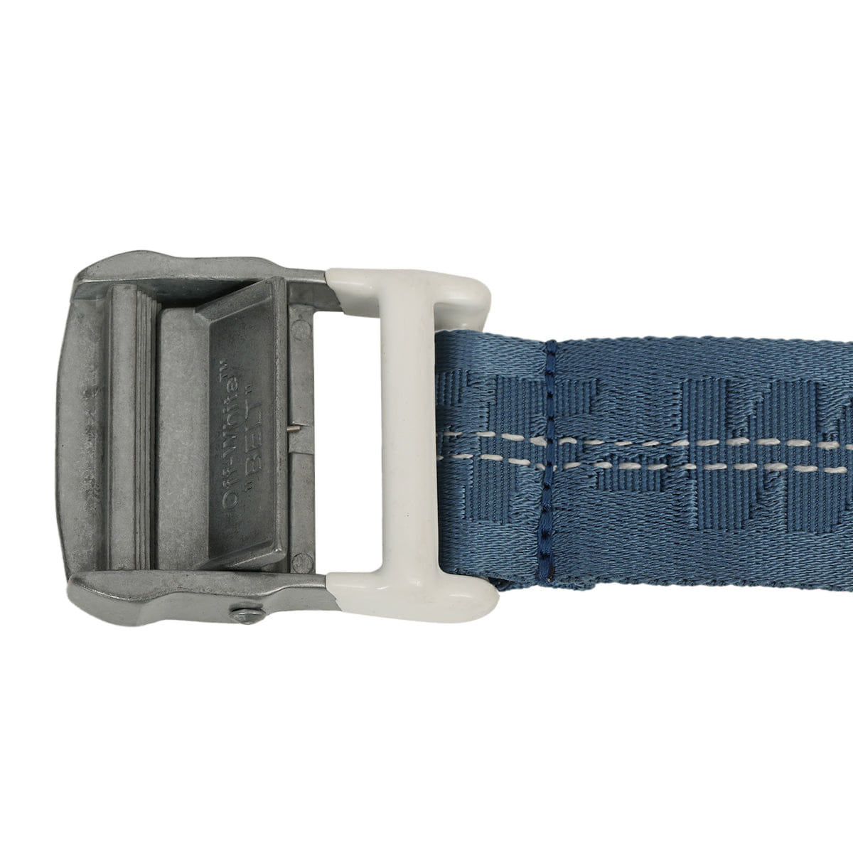 Off White Classic Industrial Blue Belt/Size - Small