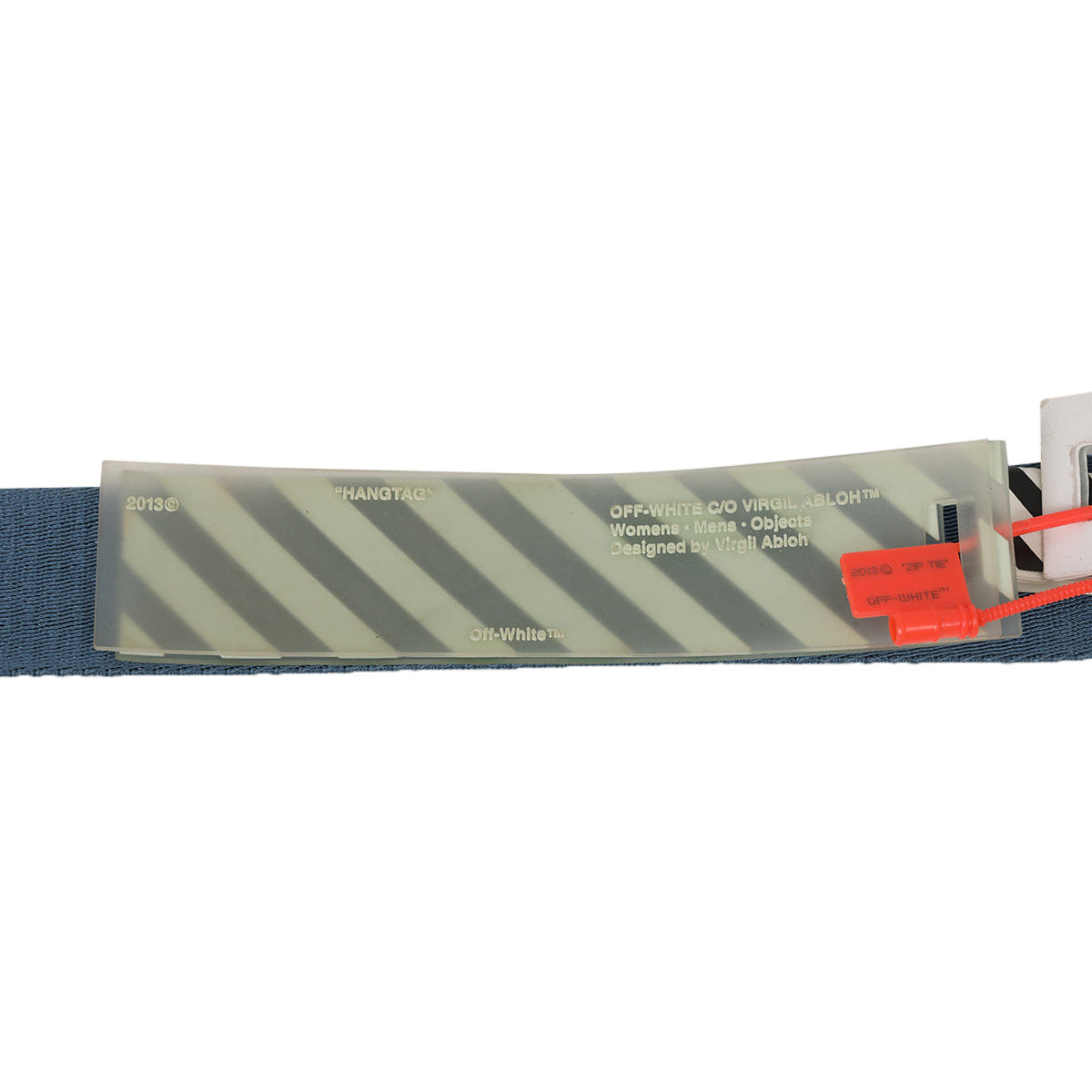 Off White Classic Industrial Blue Belt/Size - Small