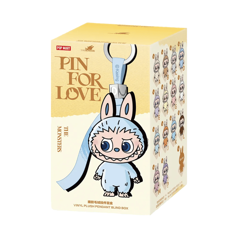 Pop Mart Labubu The Monsters Pin for Love Series Vinyl Plush Pendant (A - M) Blind Box