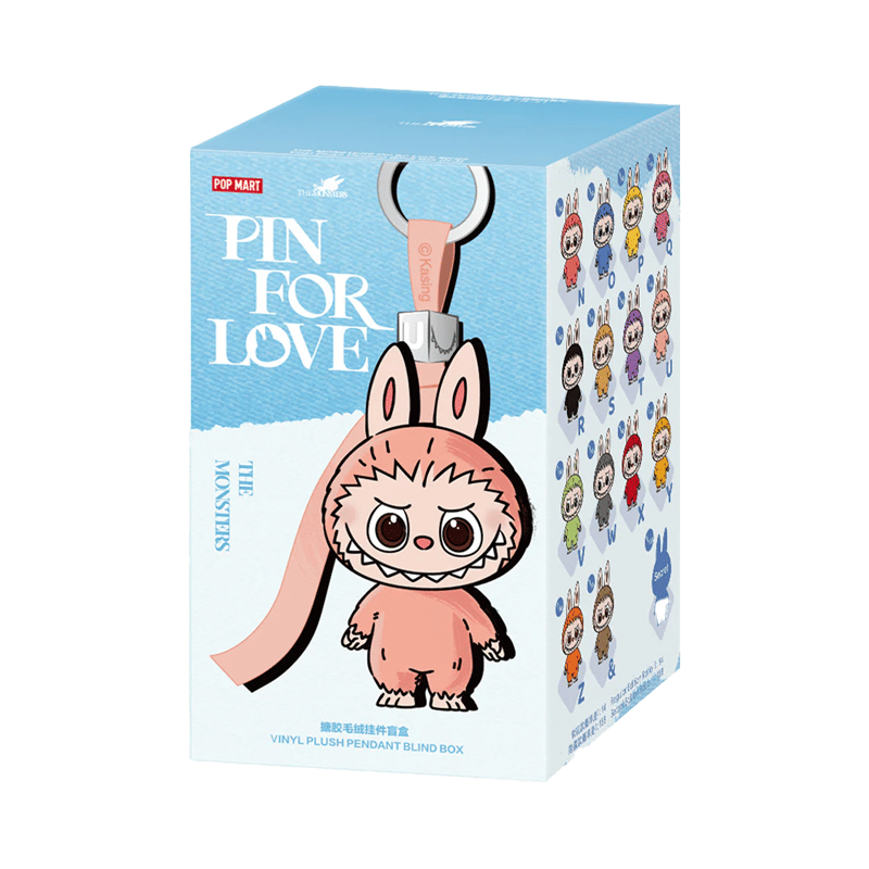Pop Mart Labubu The Monsters Pin for Love Series Vinyl Plush Pendant (N - Z) Blind Box