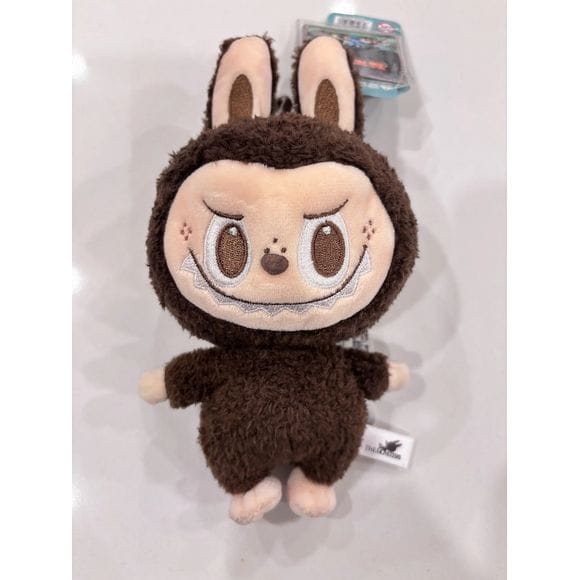 POP MART Pop Land PopLand Labubu Plush Doll Brown Pendant AUTHENTIC