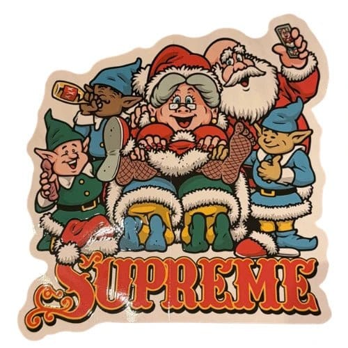 Supreme New York Naughty Santa Sean Cliver Sticker