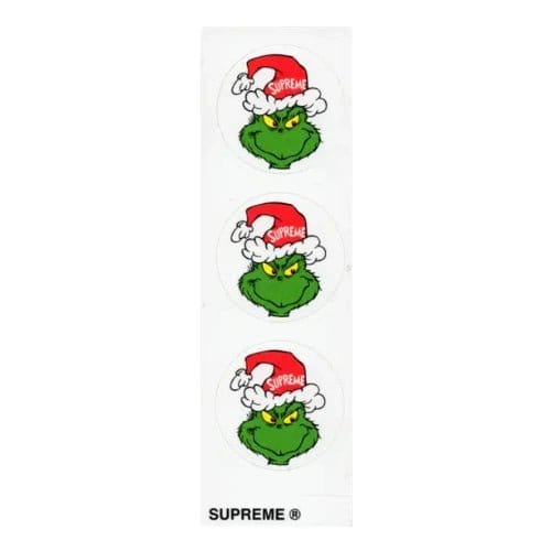 Supreme New York Grinch Mini Strip Sticker