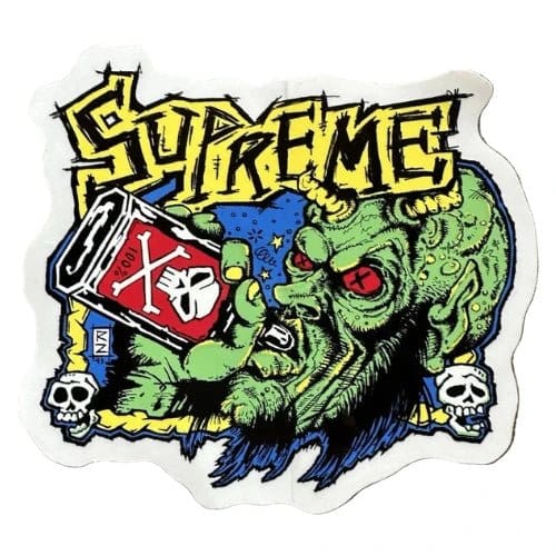 Supreme New York Rob Zombie Blowout Sticker