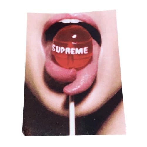 Supreme New York Split Tongue Lollipop Sticker