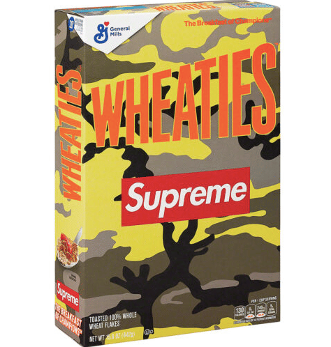 Supreme Wheaties Cereal Box Yellow Camo (Single Box)