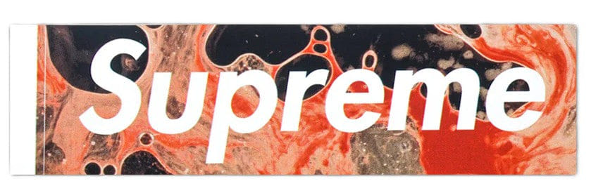 Supreme Blood and Semen Box Logo Sticker