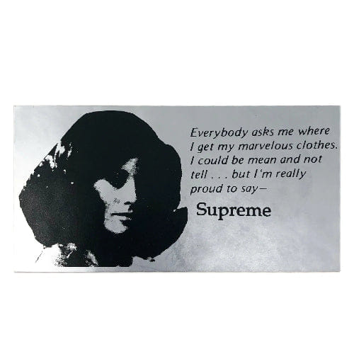 Supreme New York Mean Everybody Asks Me Sticker