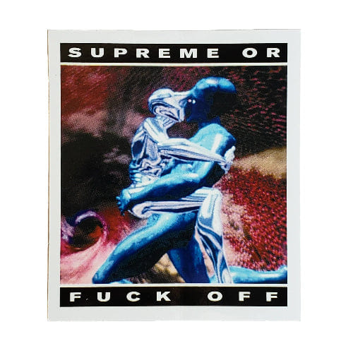 Supreme New York Supreme Or Fuck Off Cyber Sticker