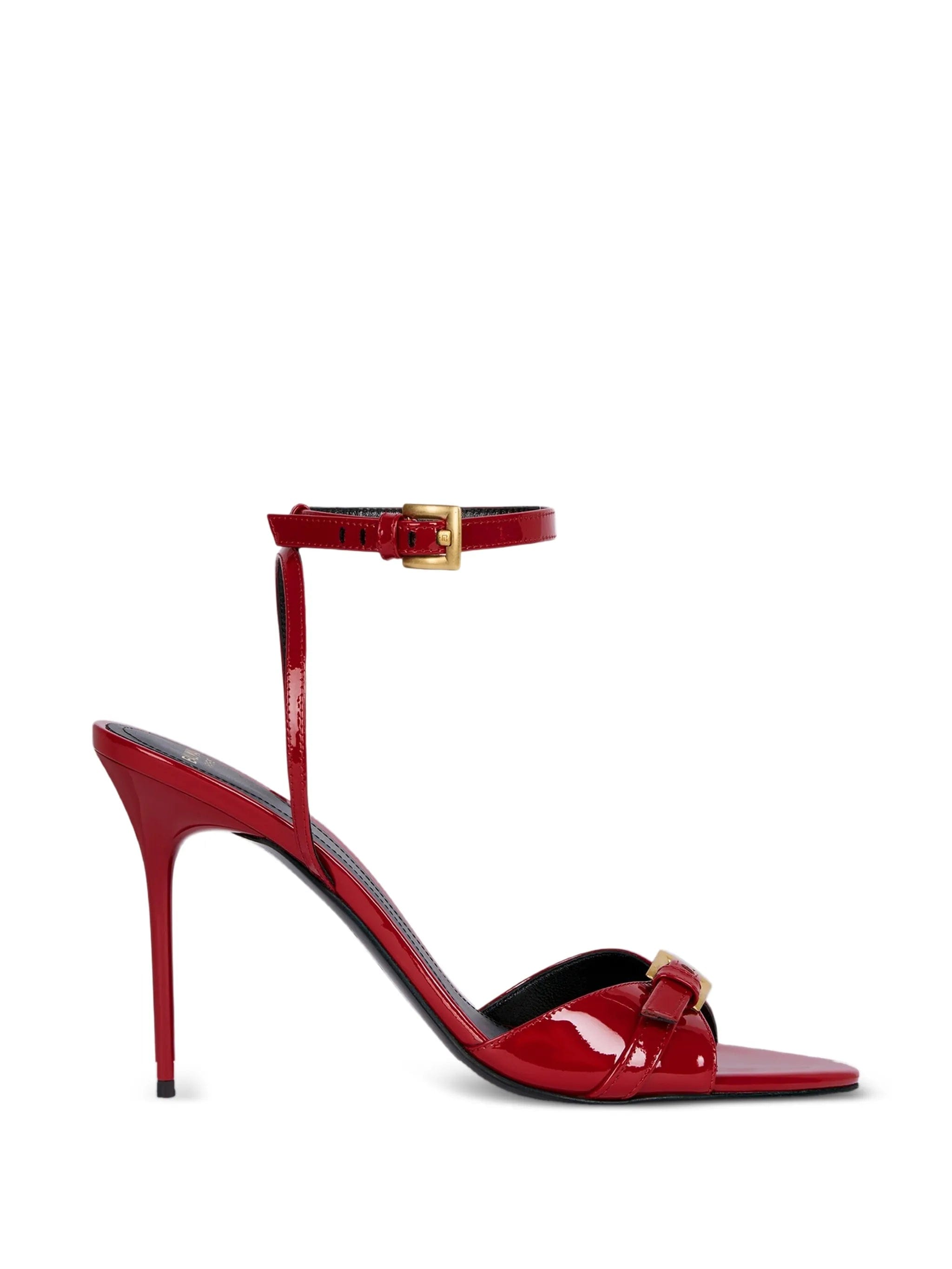Balmain Anthem sandals in smooth calfskin leather