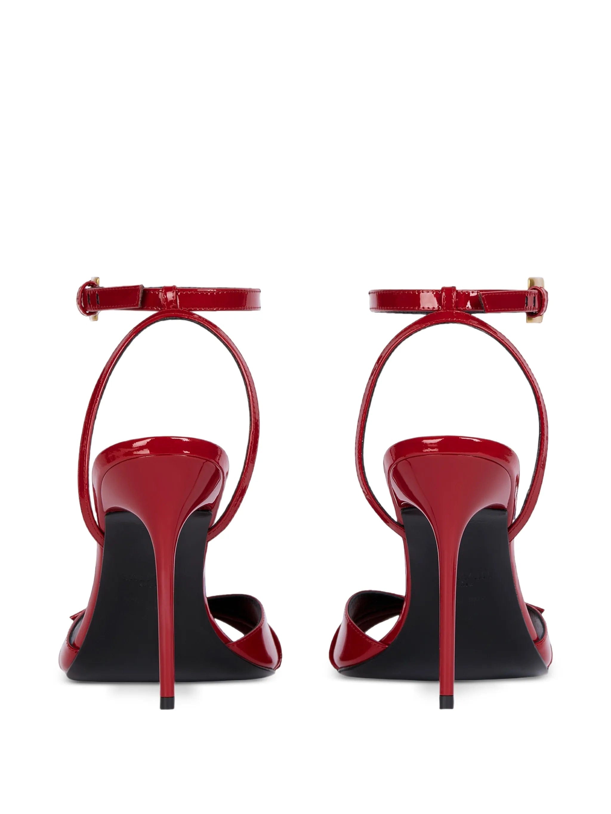 Balmain Anthem sandals in smooth calfskin leather