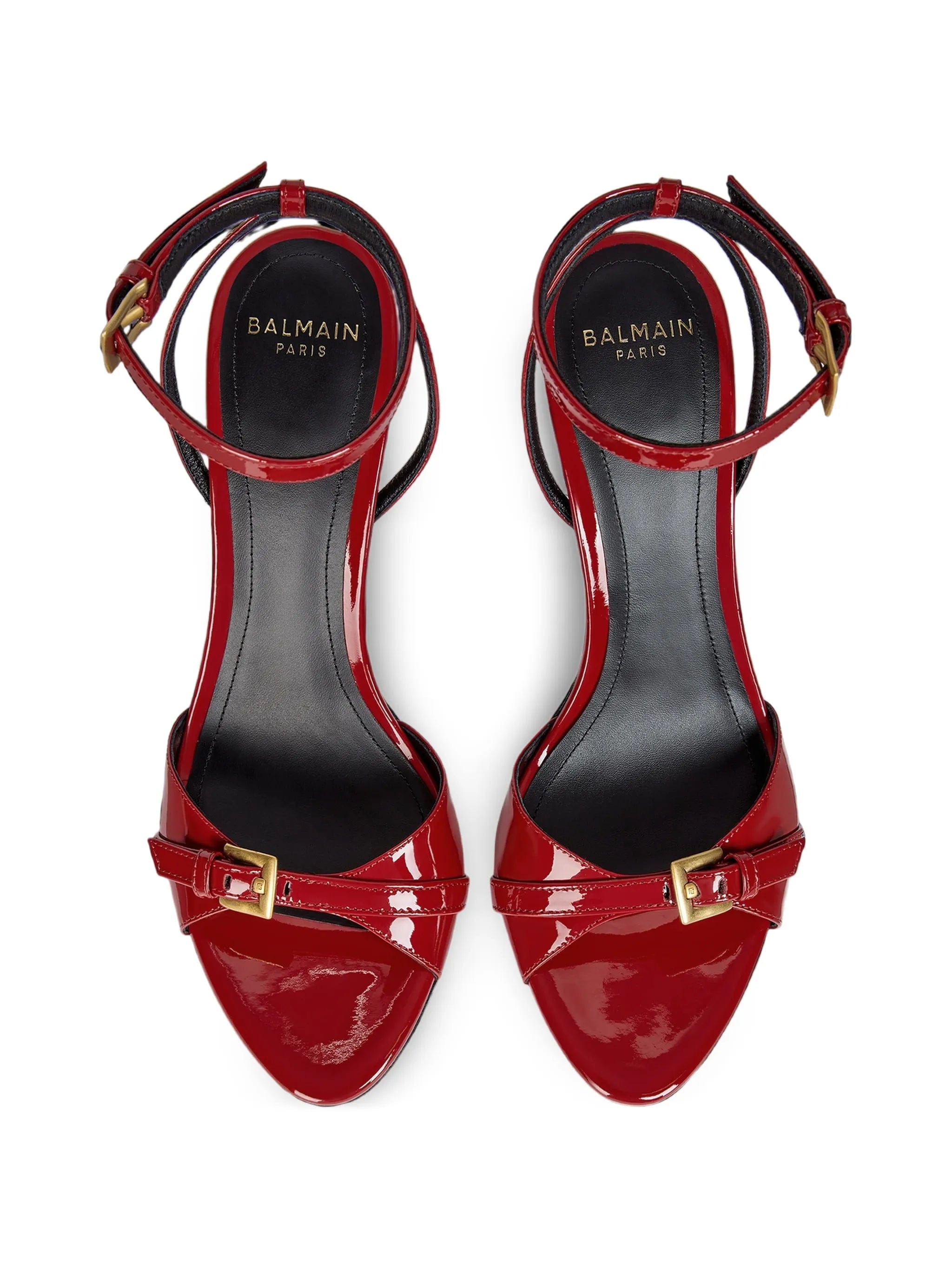 Balmain Anthem sandals in smooth calfskin leather