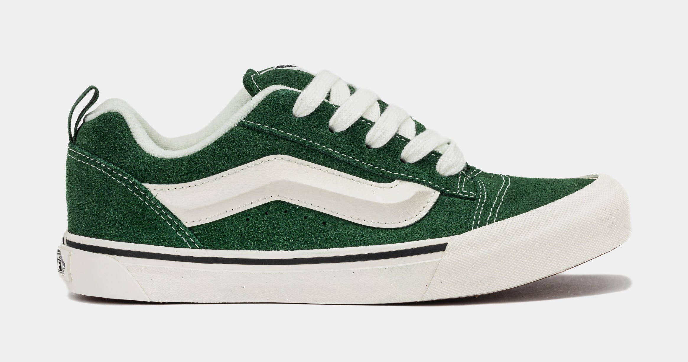 Vans Knu Skool Grade School Skate Shoes (Green/White)