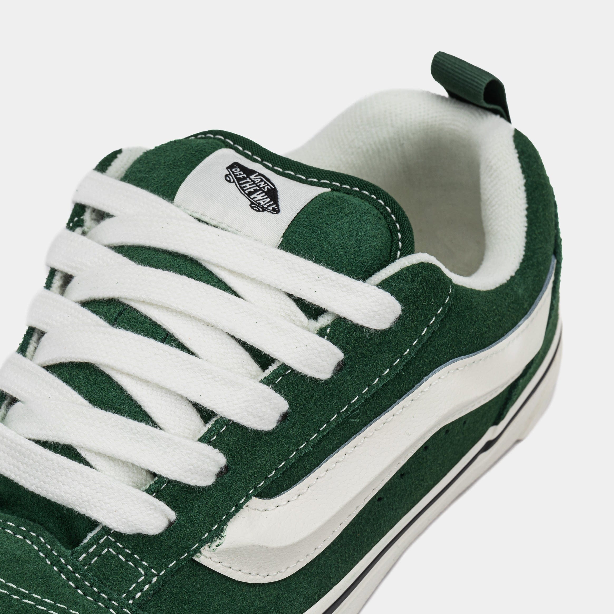 Vans Knu Skool Grade School Skate Shoes (Green/White)