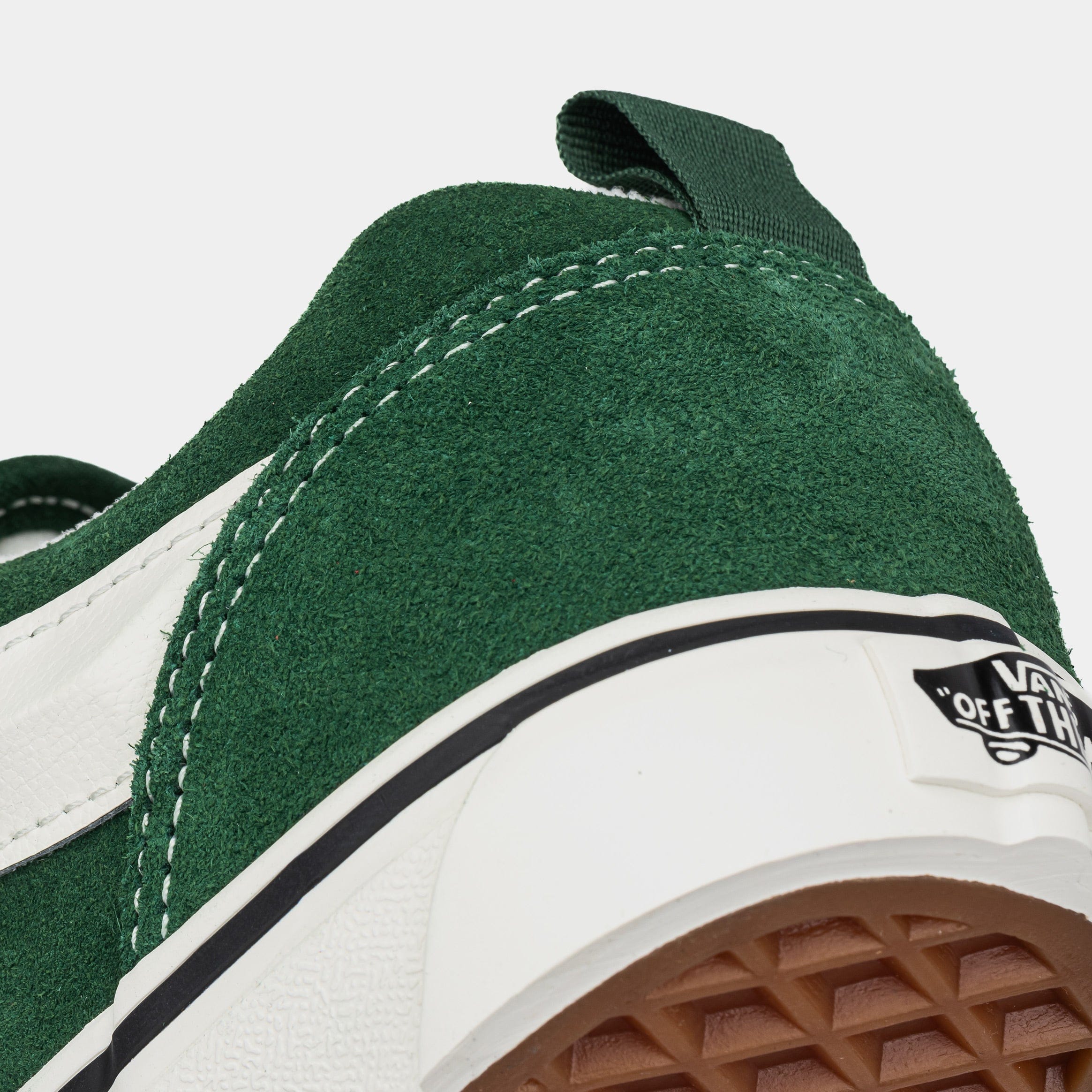 Vans Knu Skool Grade School Skate Shoes (Green/White)
