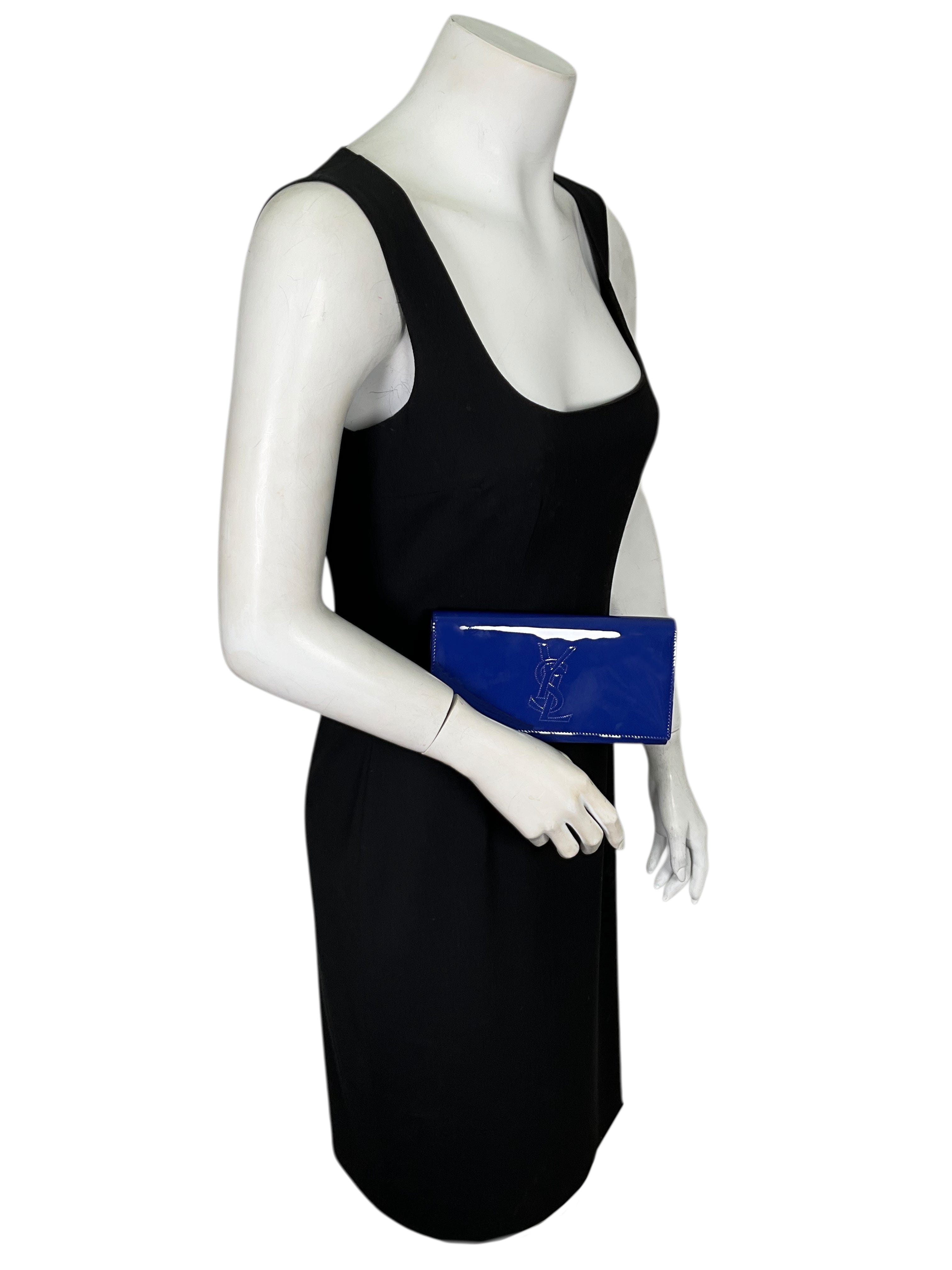 Yves Saint Laurent Belle De Jour Patent Leather Continental Wallet