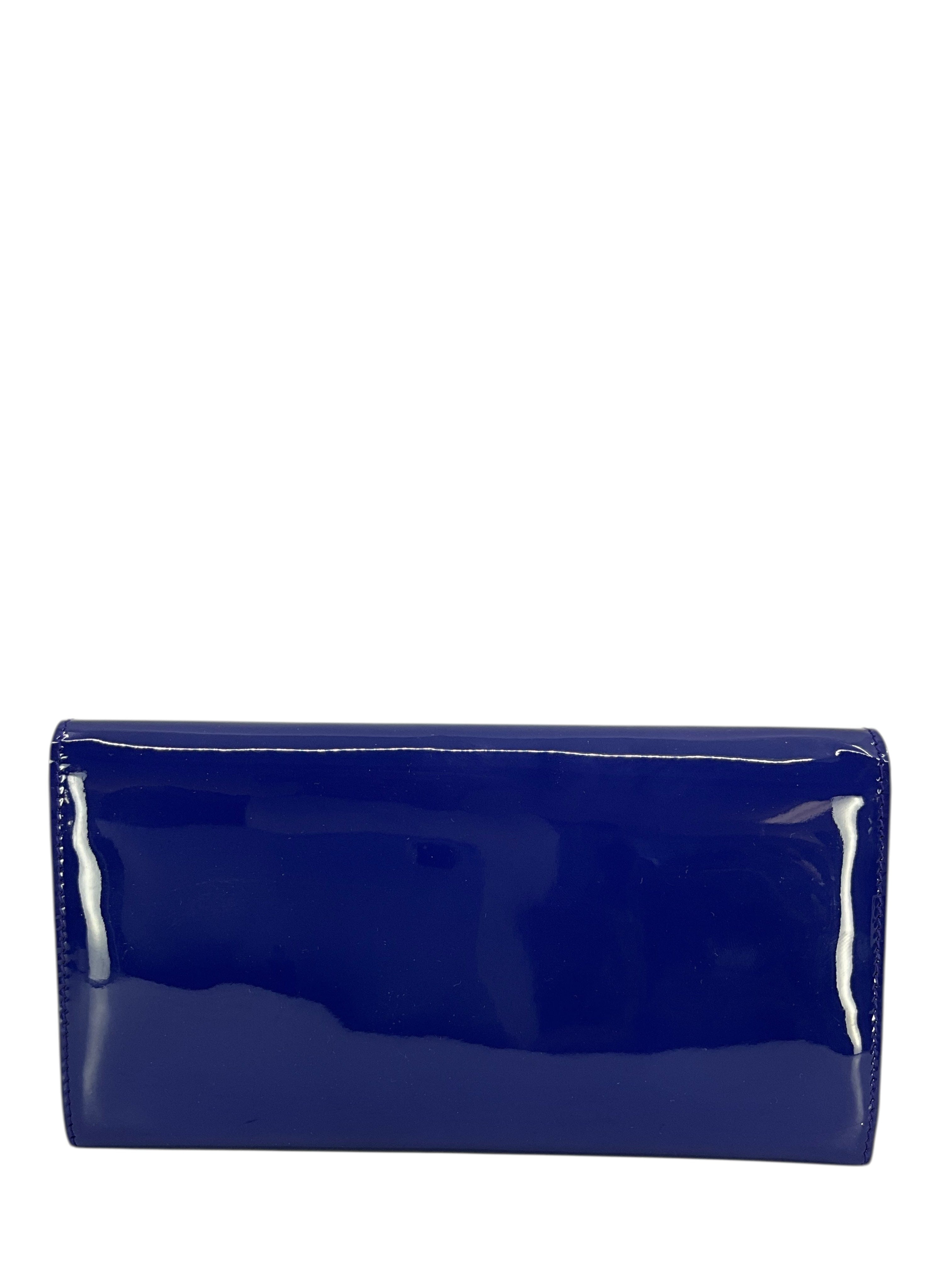 Yves Saint Laurent Belle De Jour Patent Leather Continental Wallet