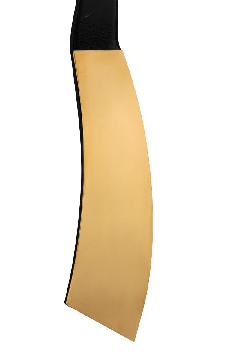 Yves Saint Laurent 80 cm I 32 Inch Golden Plate Asymmetrical Belt