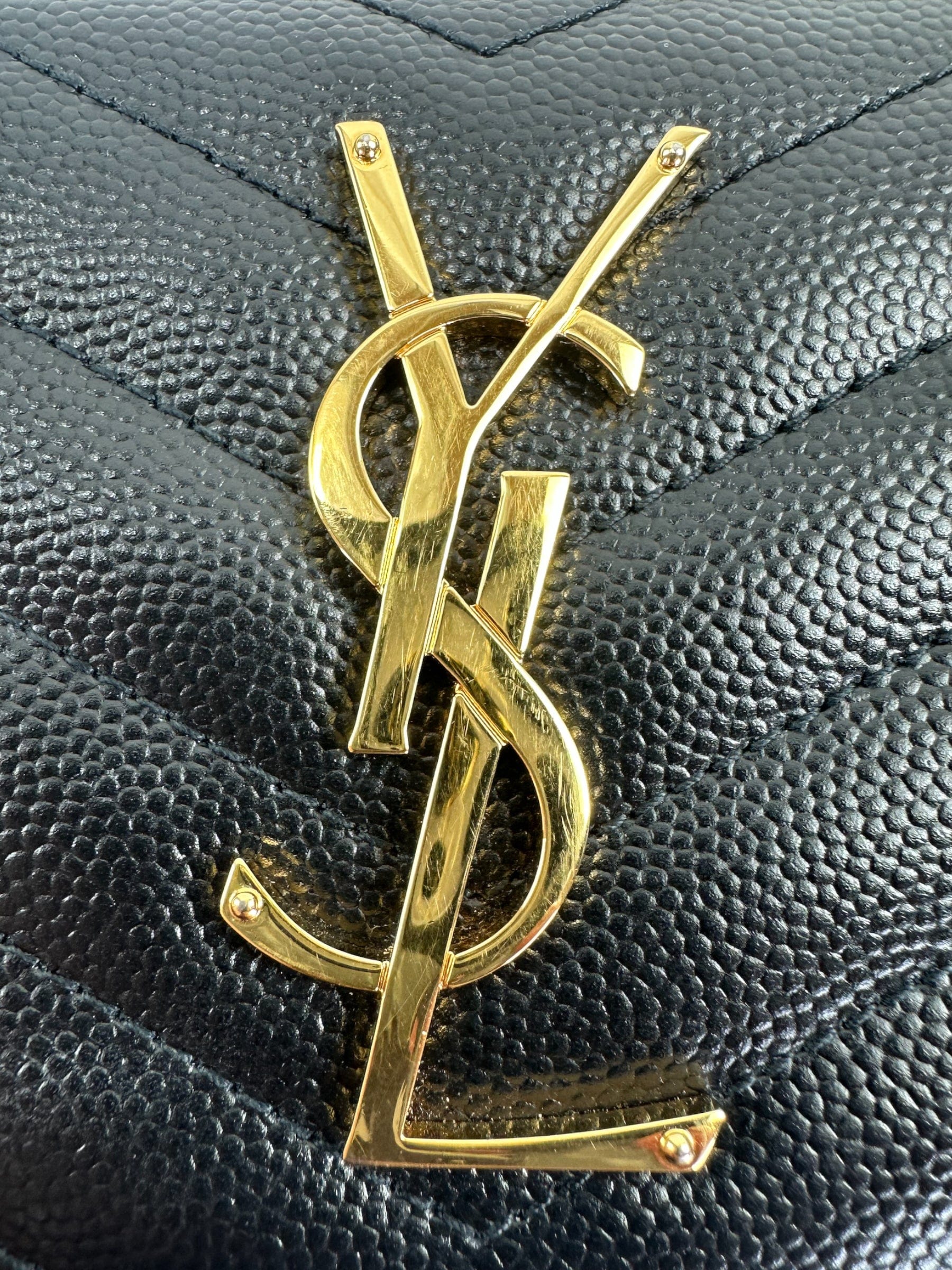 Yves Saint Laurent Saint Laurent Black Leather Wallet