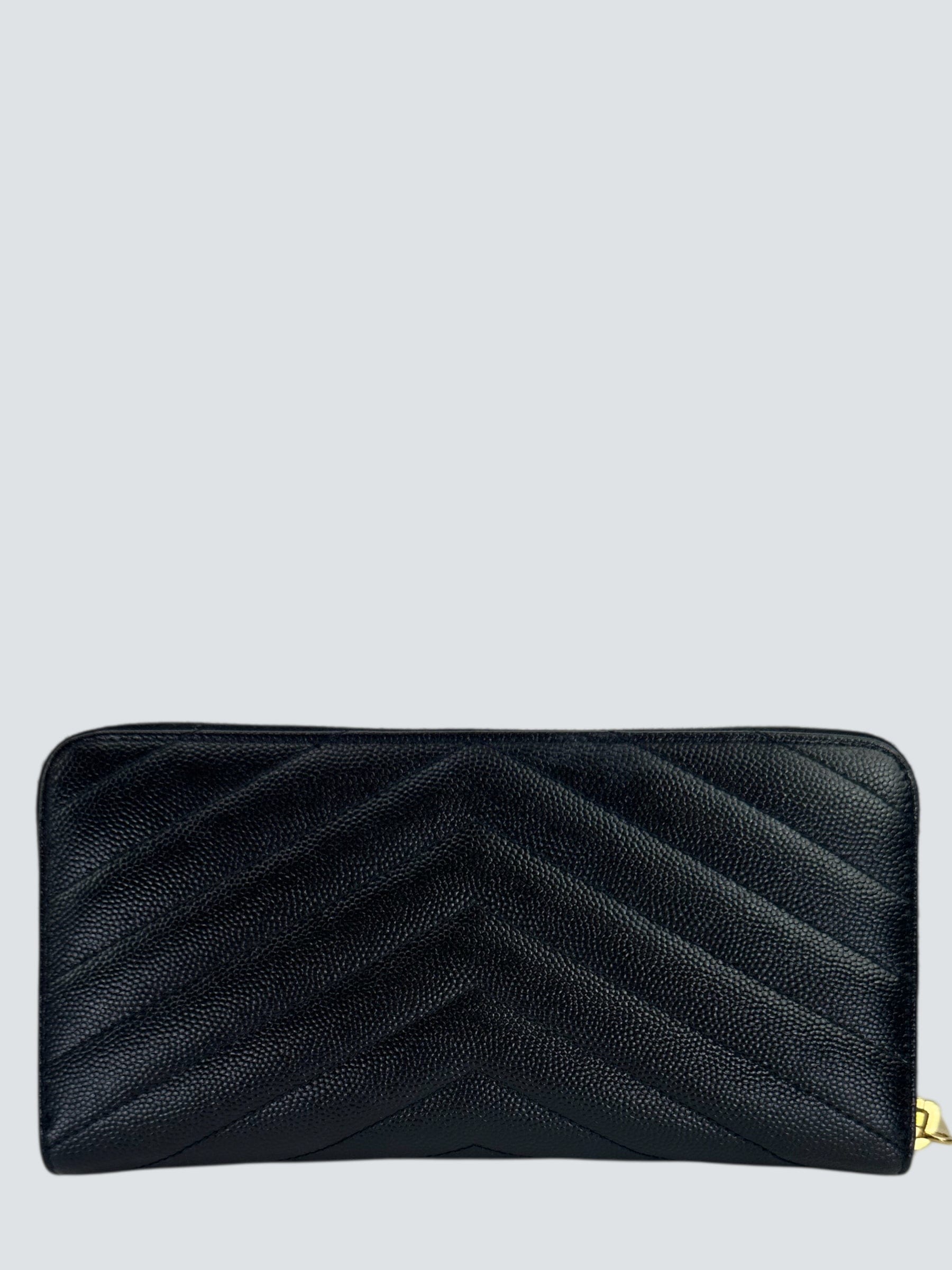 Yves Saint Laurent Saint Laurent Black Leather Wallet