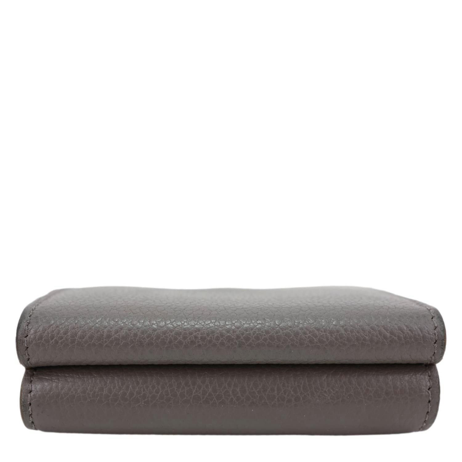 YVES SAINT LAURENT Paris Business Leather Card Case Grey